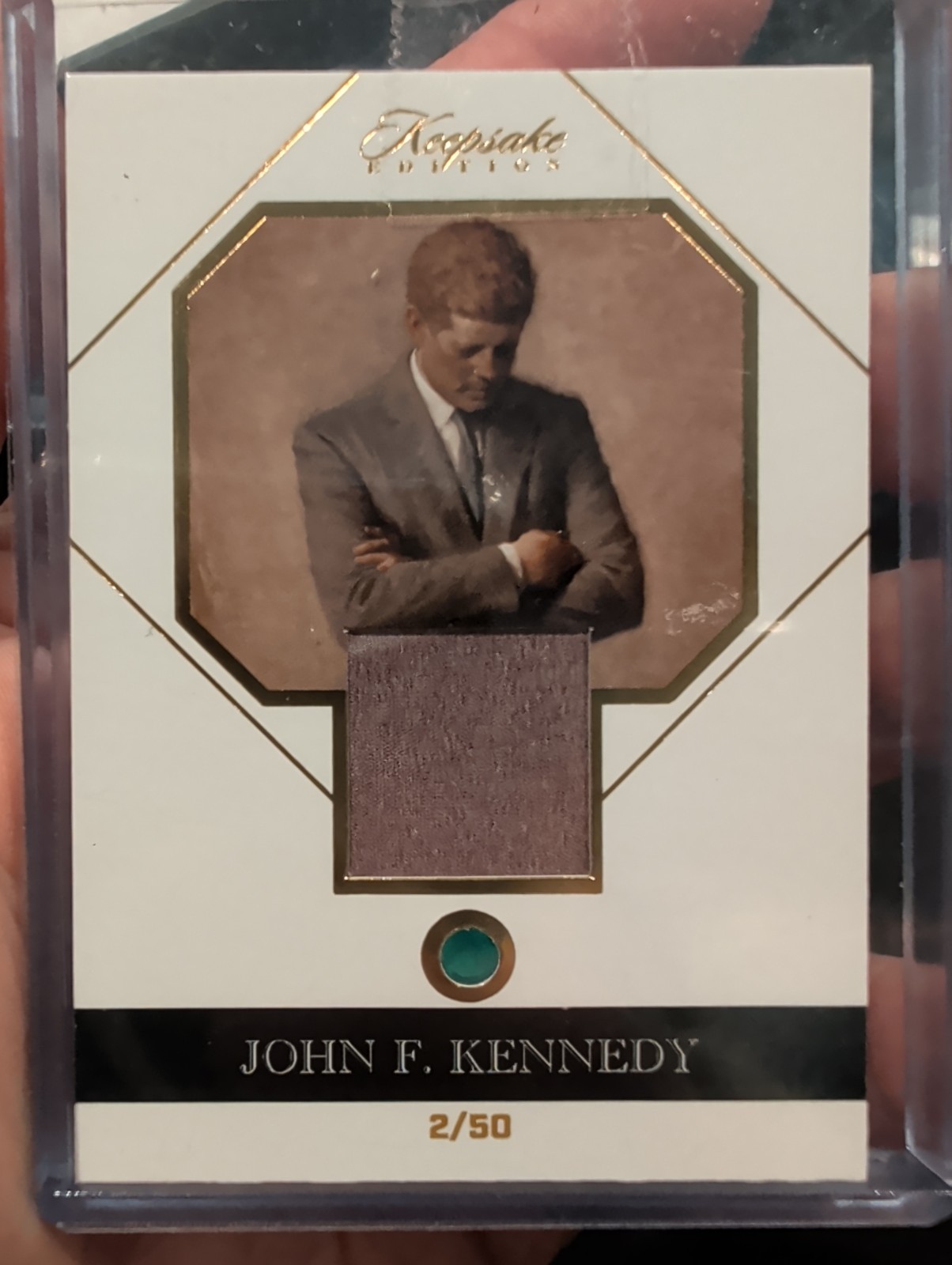 2023 Keepsake Edition John F. Kennedy Authentic Document Relic #2/50