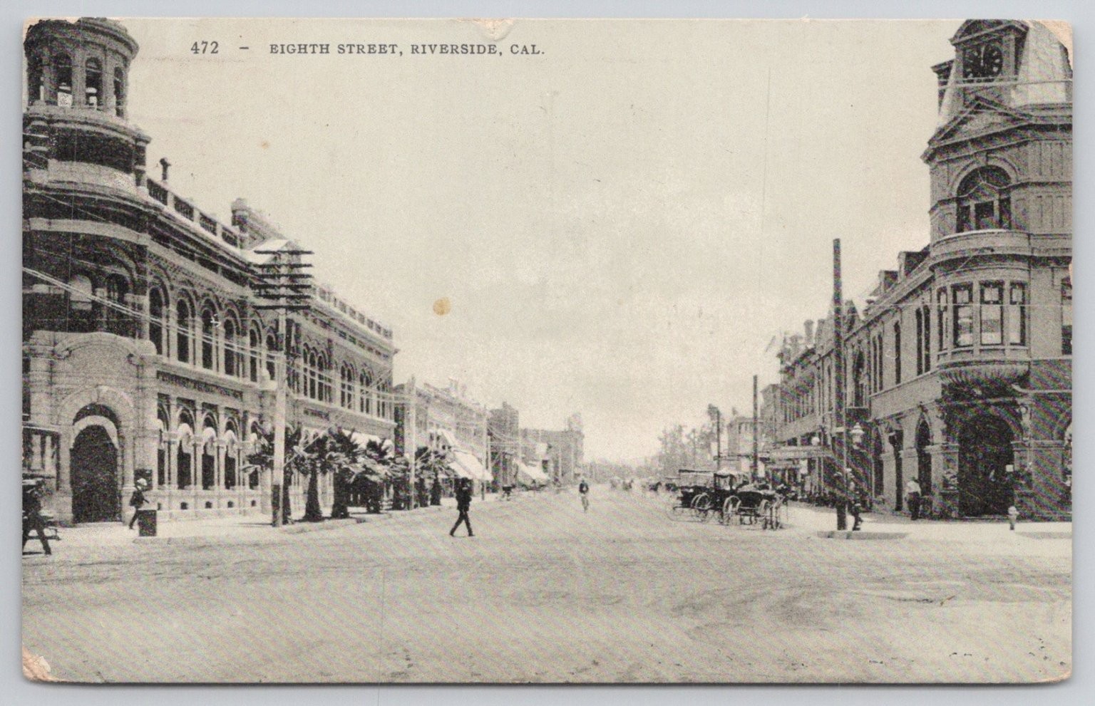 1907 Eighth Street Riverside California Postcard Vintage Posted