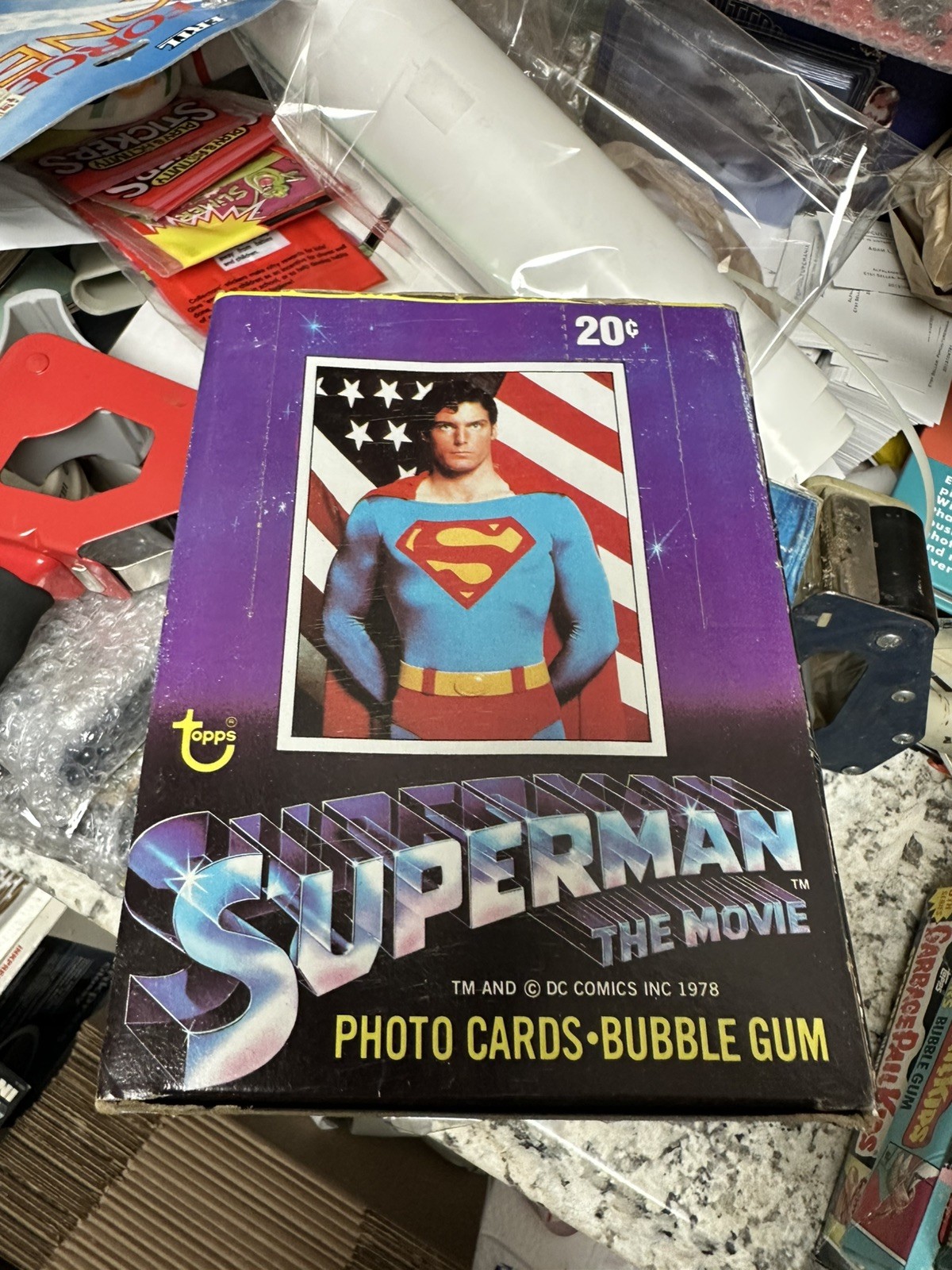 1978  TOPPS SUPERMAN (1st SERIES) Wax BOX (36) PACKS new old stock find Rookie