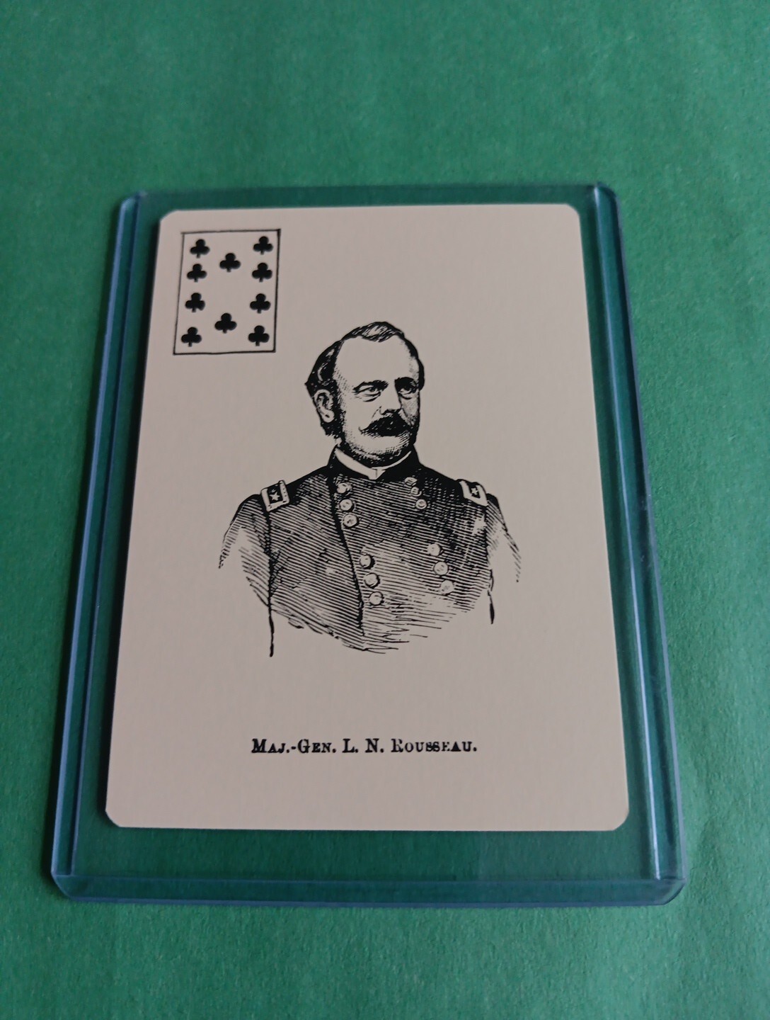 Lovell H. Rousseau Union General Game Playing Card Civil War