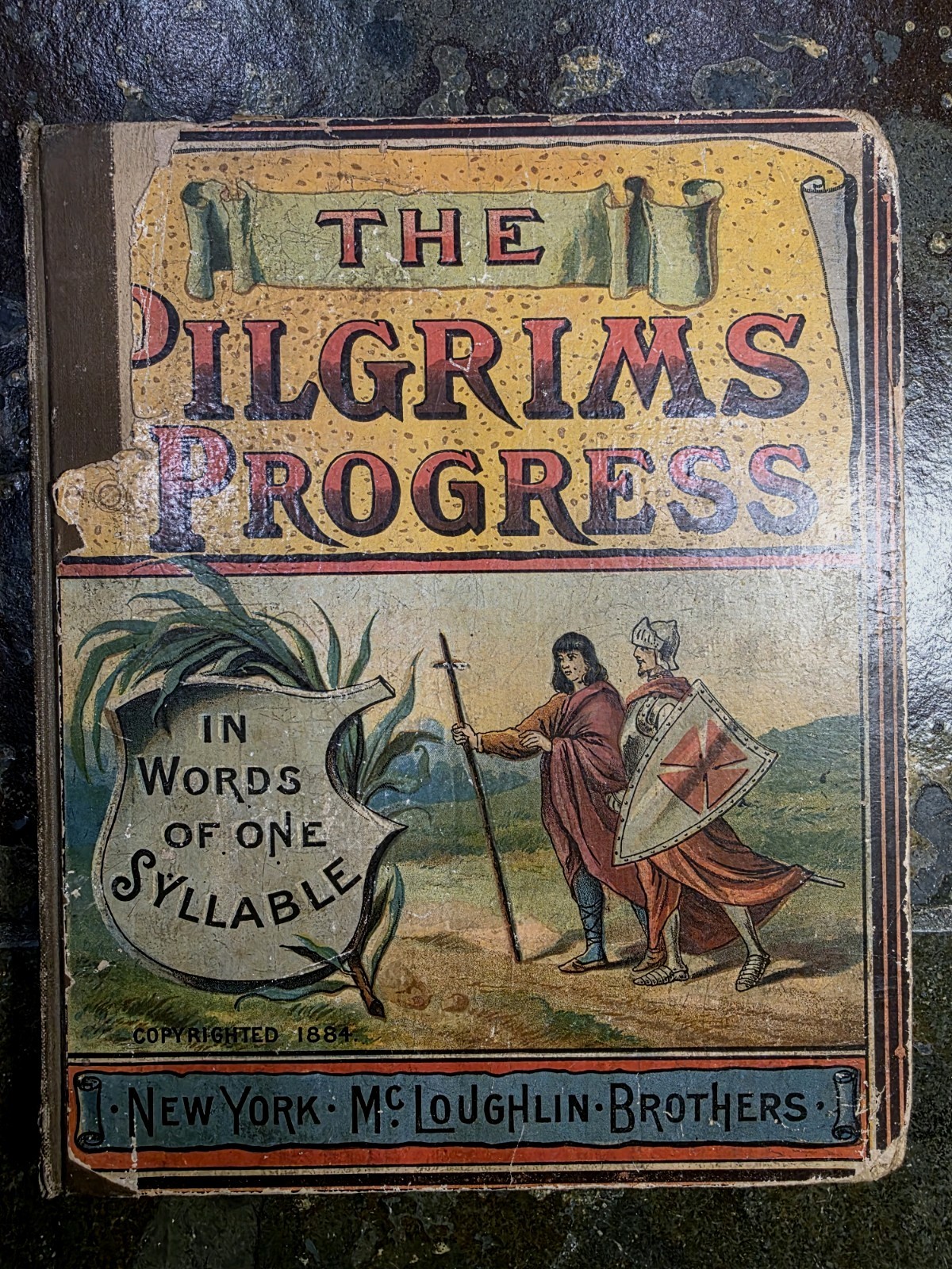 RARE Victorian Pilgrim\'s Progress One Syllable McLoughlin Bros 1884