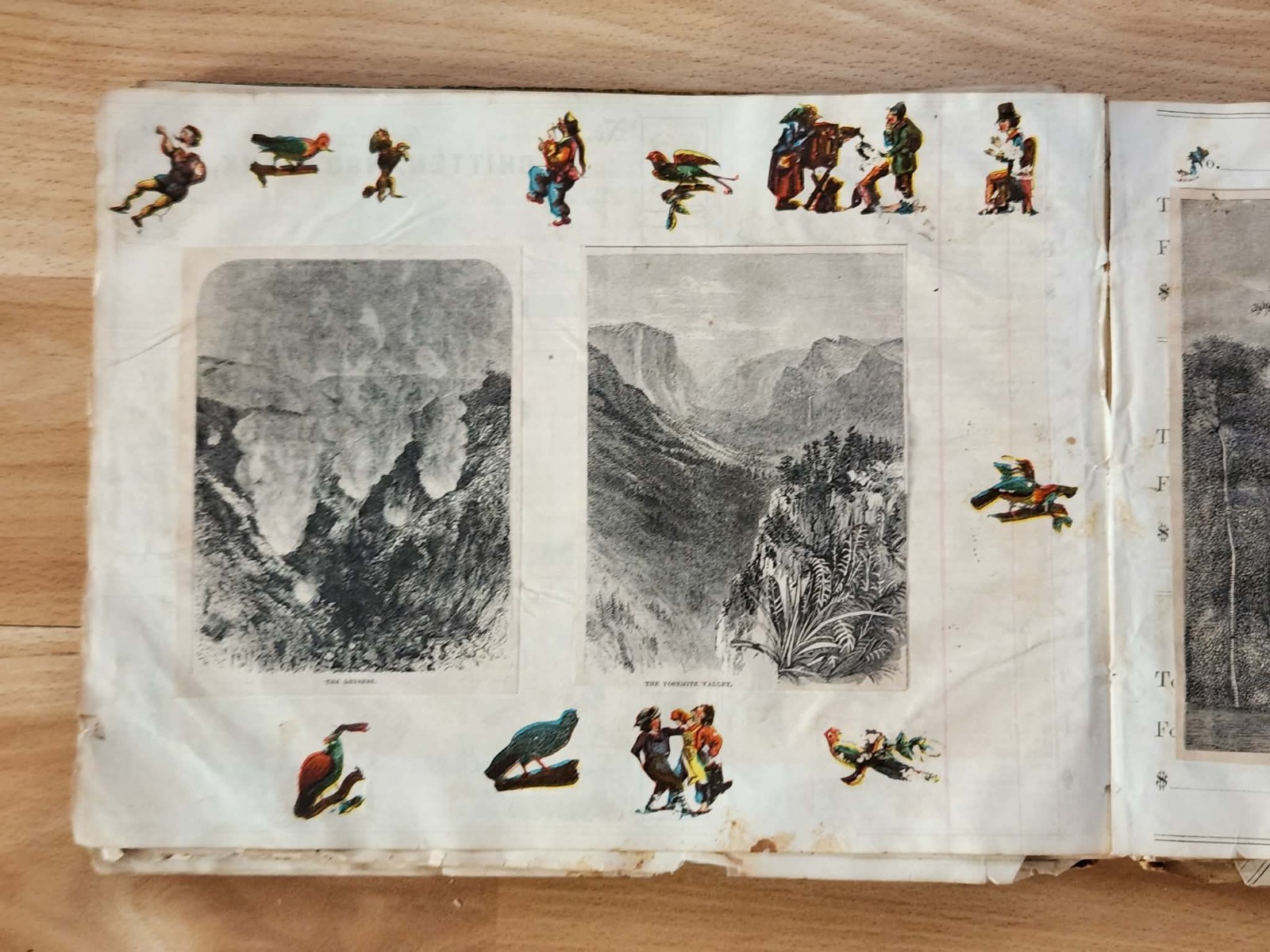 1881 Antique Victorian Scrapbook, 45+ Pages, EPHEMERA - See Pictures