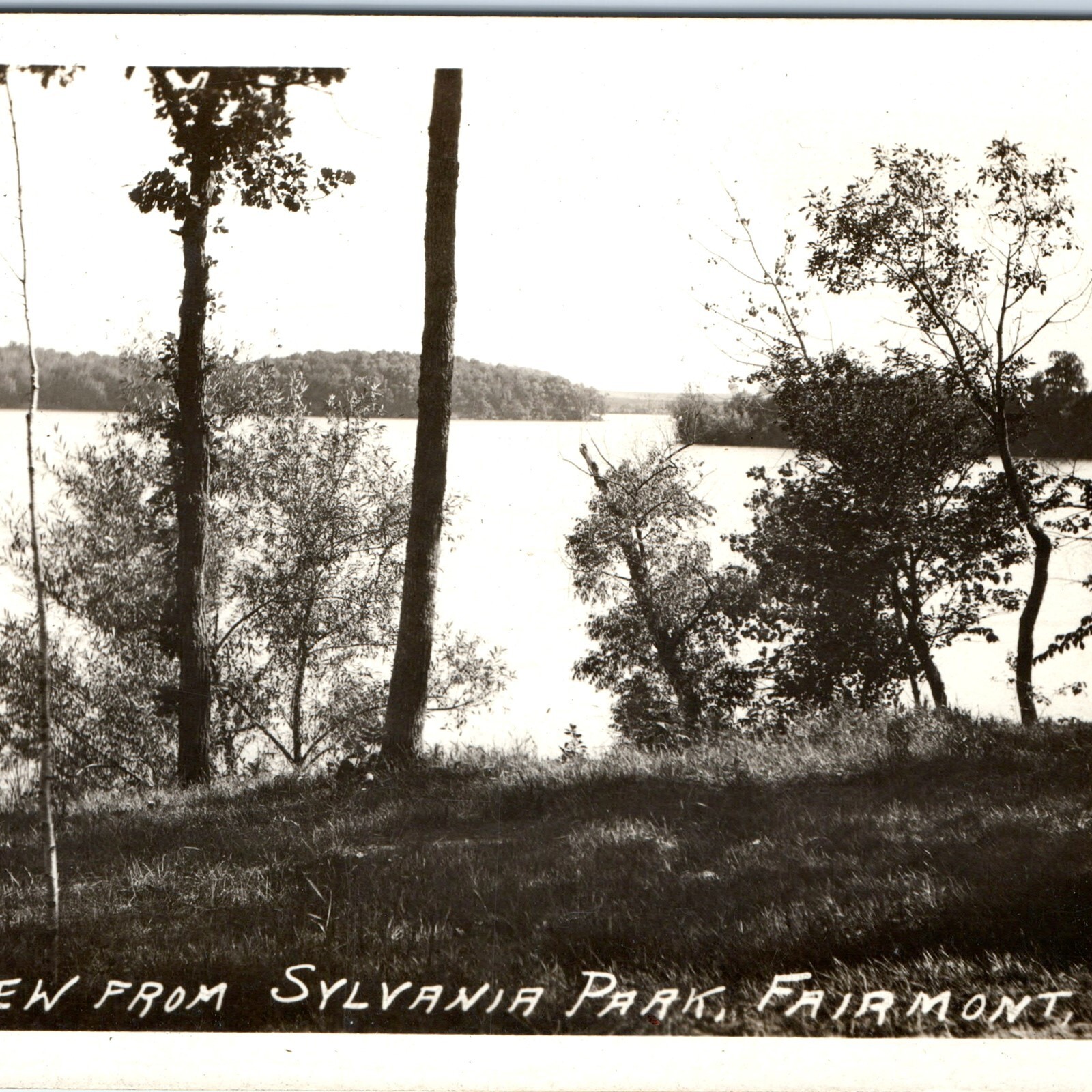 c1910s Fairmont, MN Sylvania Park Lake Sisseton View RPPC Real Photo Postcard