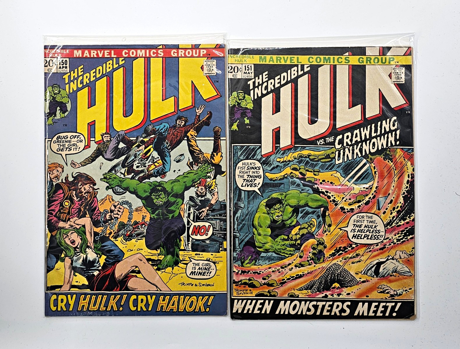 Marvel Comics The Incredible Hulk #150-151 (1972)  Polaris Appearance 