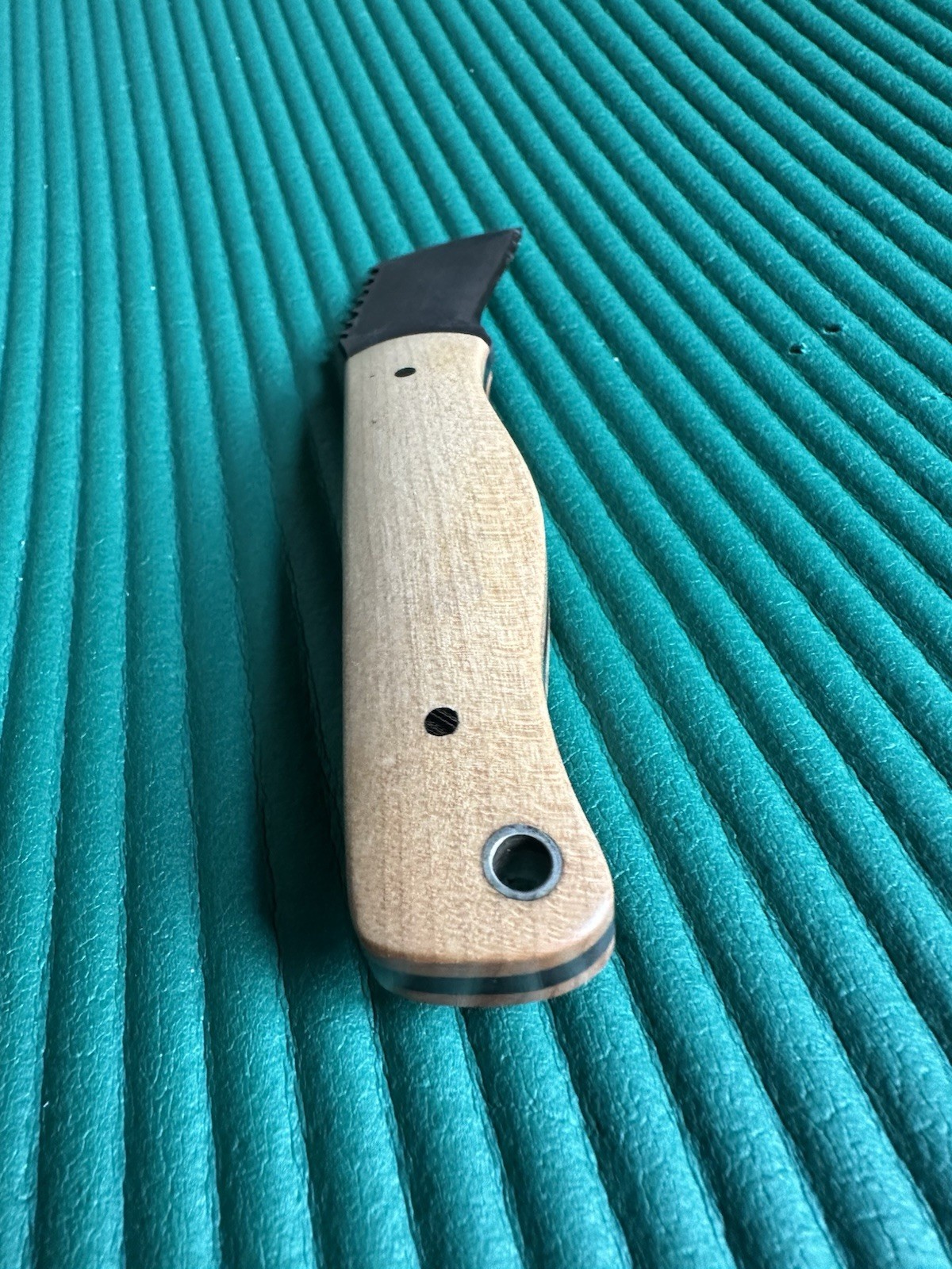 Fowler Fixed Blade Knife Custom, Hand Forged, contour, balanced,edge hone #1385