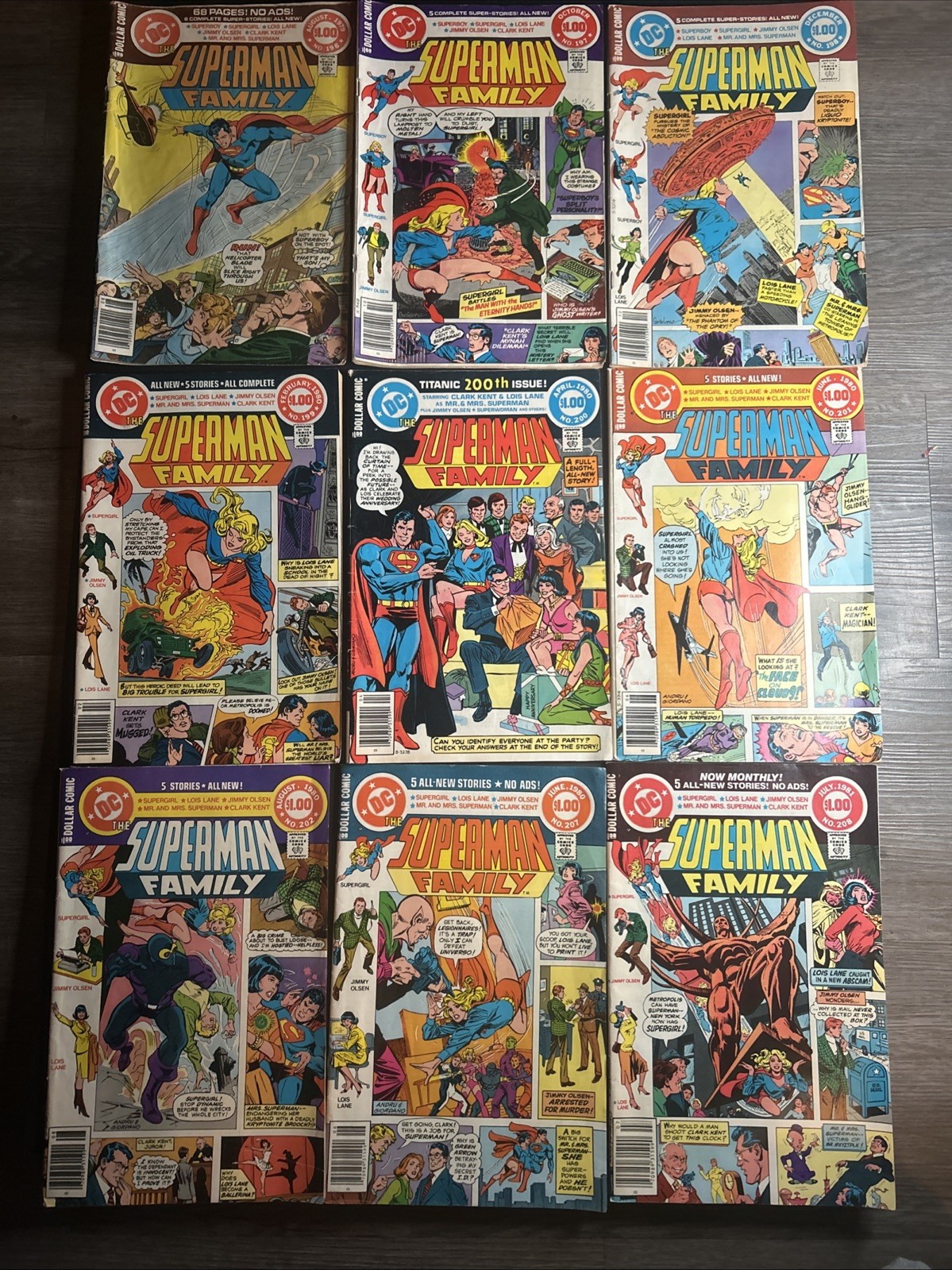 DC The Superman Family 196 197 198 199 200 201 202 207 208 216 217 218 220 221