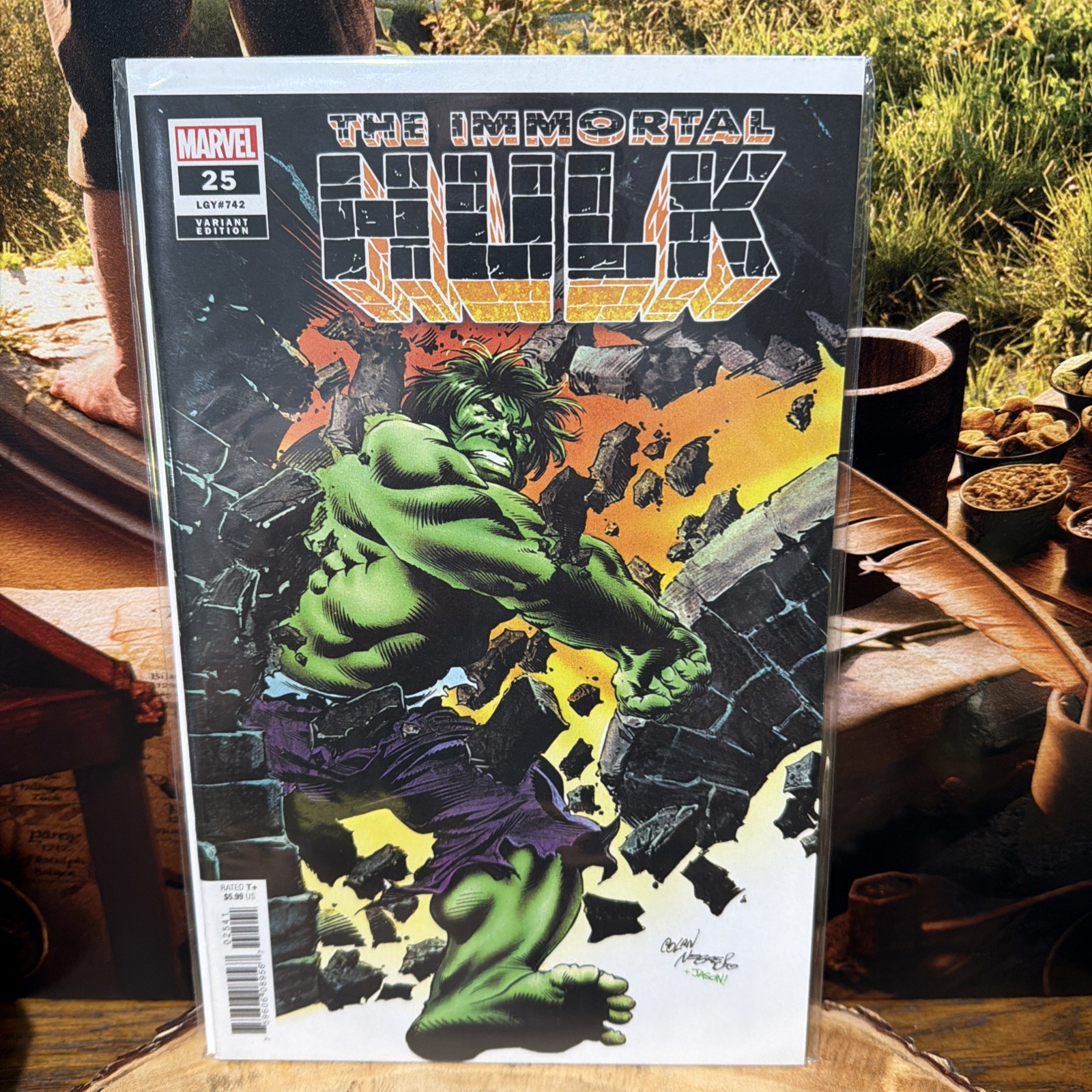 Immortal Hulk #25 1:100 Gene Colon 2018 Marvel Comics Incentive Variant Cover