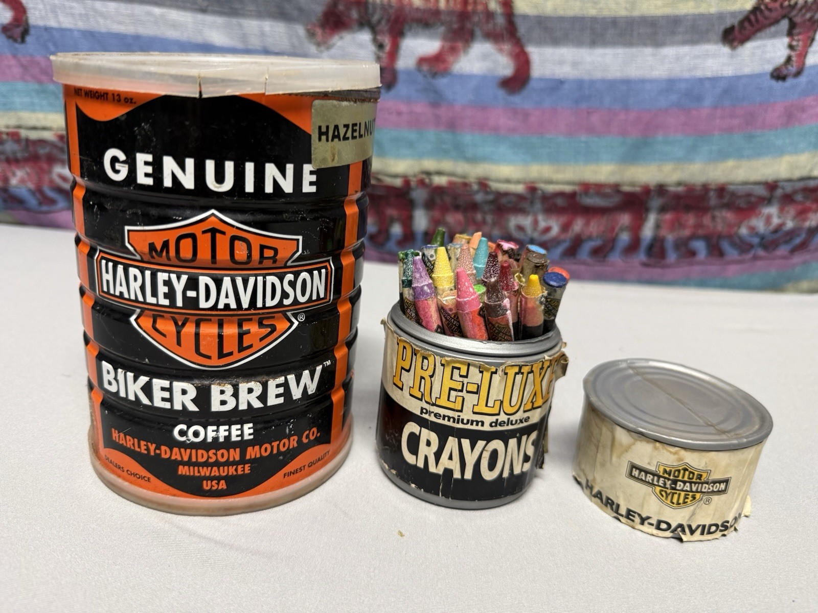 Vintage Very used Condition Genuine Harley Davidson Items Sold As Is.