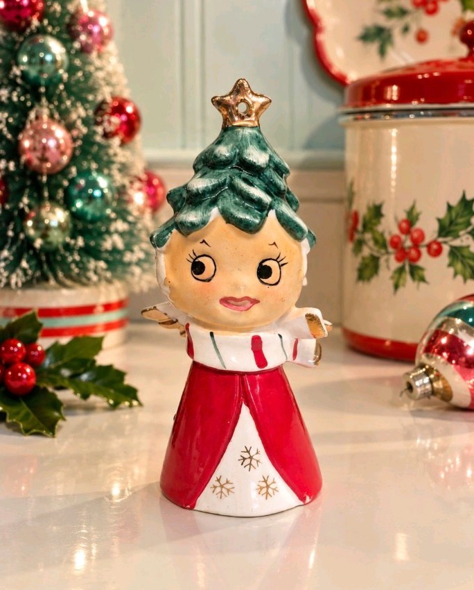 Holt Howard Angel Christmas Tree Girl, Napco, Norcrest?  Vintage Kitschy Cute
