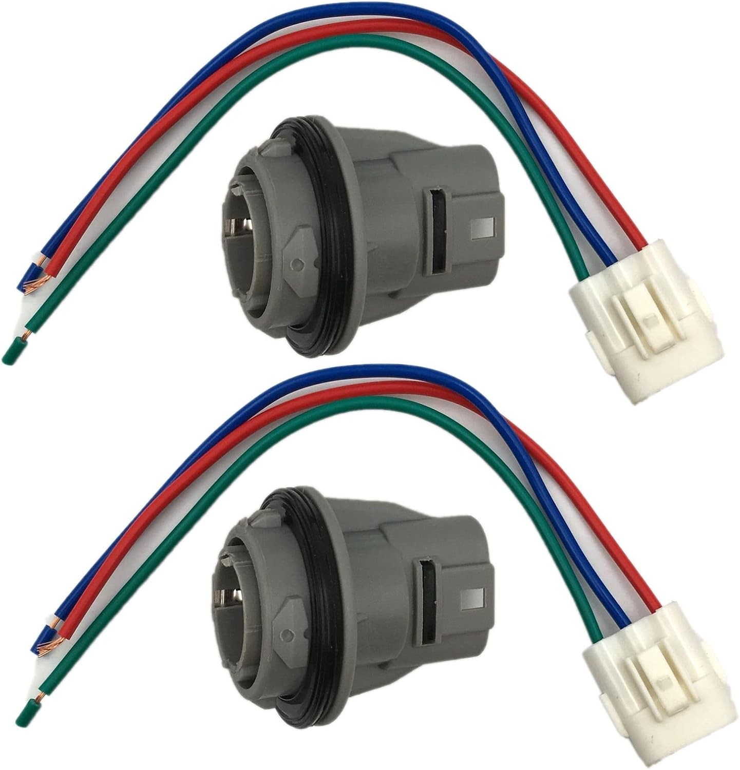 2Pcs Front Turn Signal Light Socket Connector Harness 3 Wire Honda Acura 2Pcs Front Turn Signal Light Socket Connector Harness 3 Wire Honda Acura