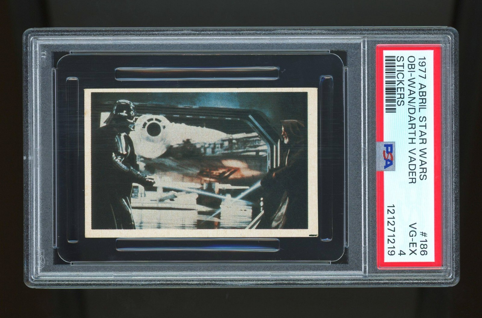 MEGA RARE 1977 Abril Star Wars Vader vs. Kenobi (PSA 4) (POP 3/1 Higher)