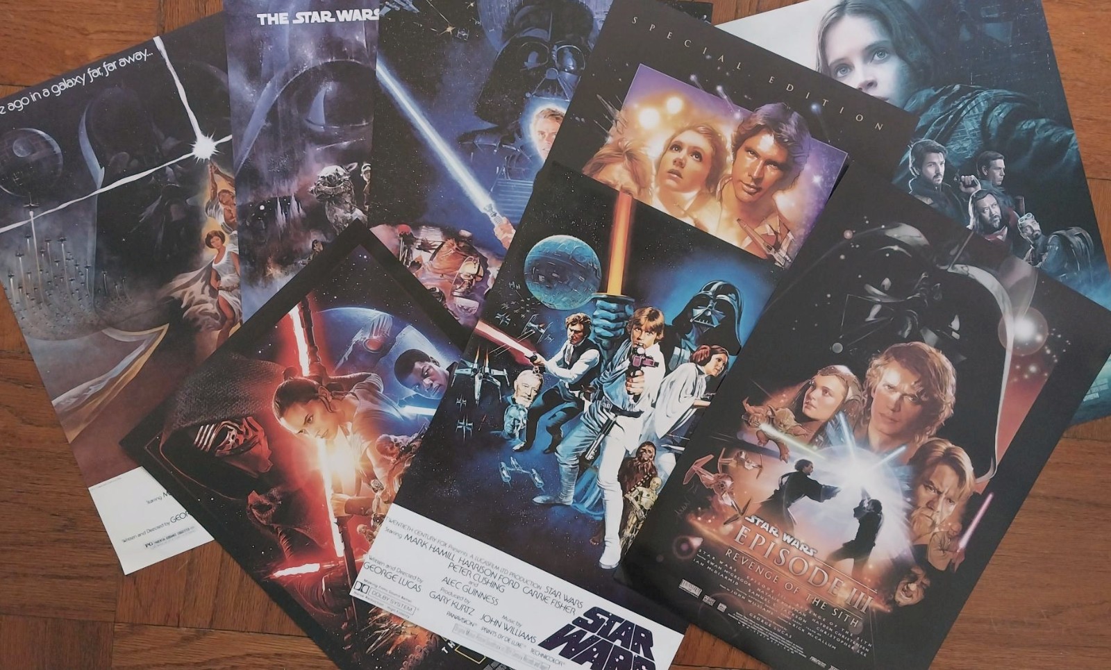 Lot of 8 Star Wars Movie Posters - NEW - 11.25
