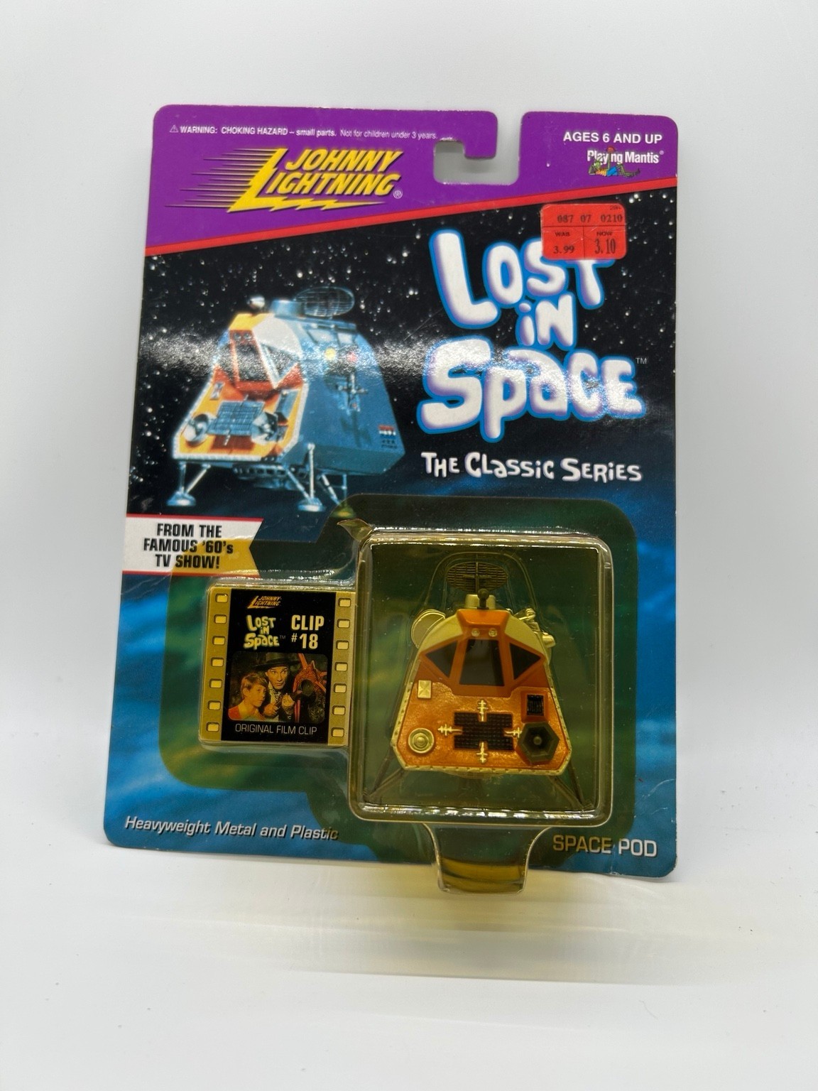 Johnny Lightning Lost in Space Space Pod Classic Series Film Clip 18 Diecast