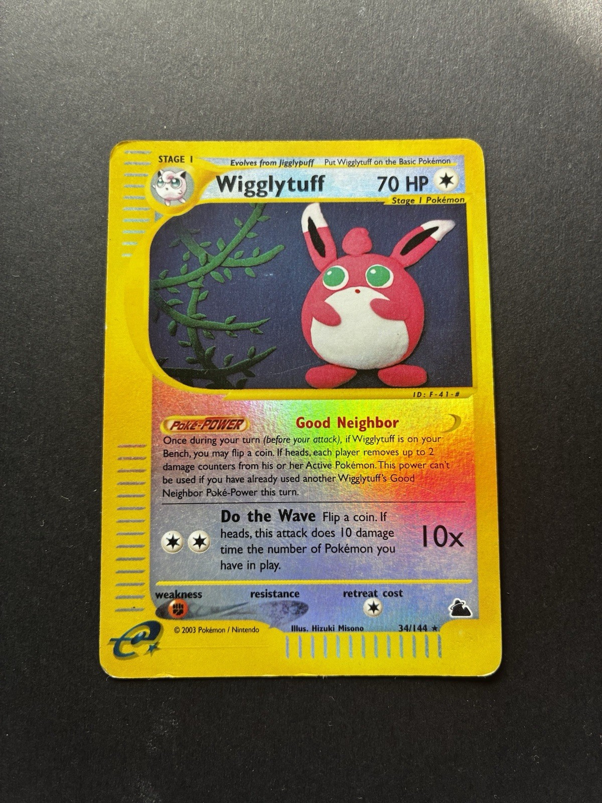 Wigglytuff 34/144 Skyridge Reverse Holo Skyridge Pokemon TCG - MP /HP