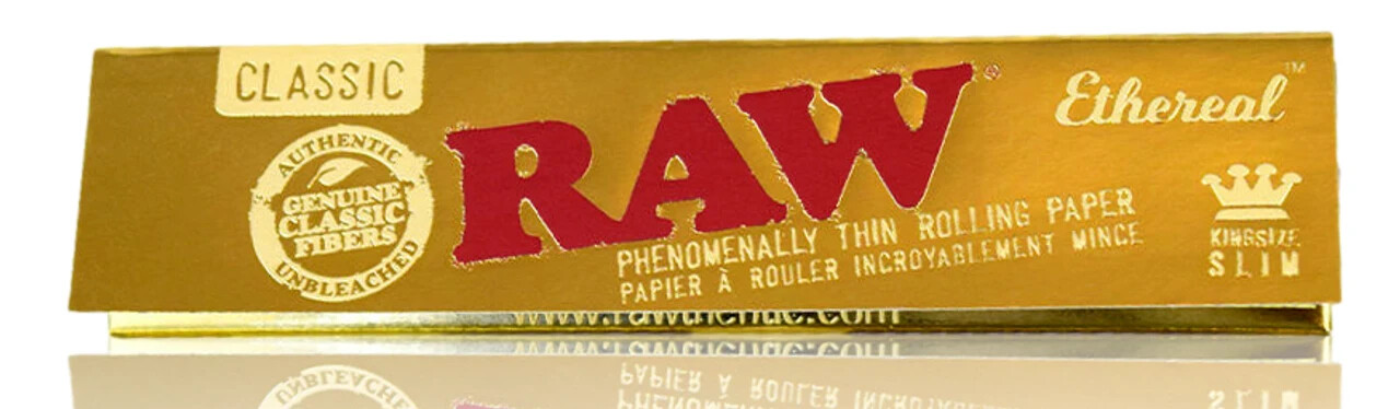 Raw ETHEREAL King Size ROLLING PAP ERS 32  LVS/PK  *Best Price USA SHIPPED*
