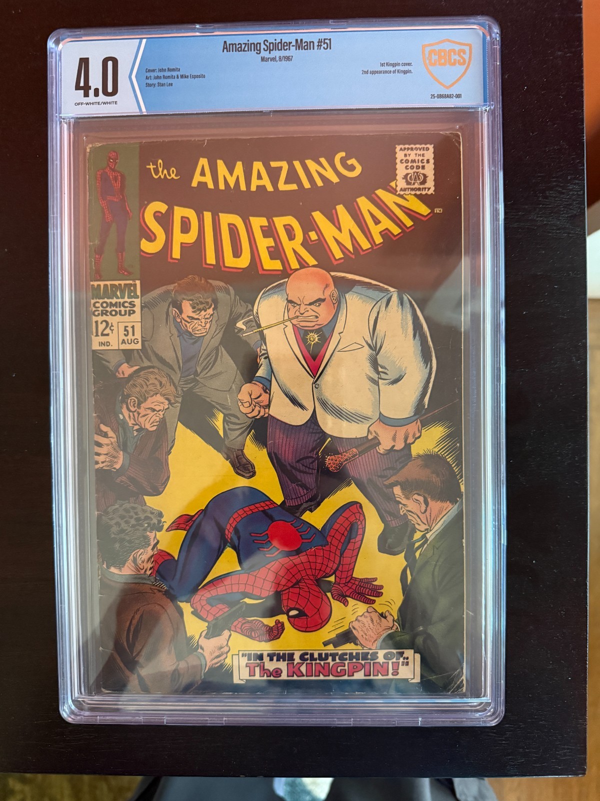 Amazing Spider-Man #51 CBCS 4.0 1st Cover Appearance of KINGPIN KEY 🔑