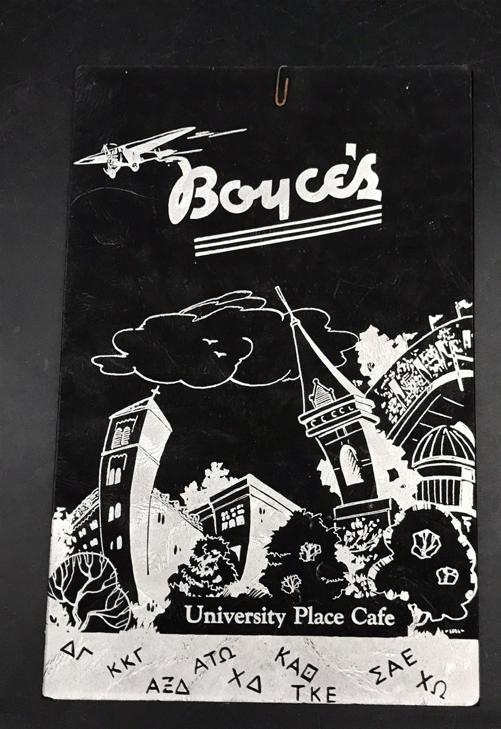 c1940s Boyce's University Place Restaurant Menu 6.5x10 Drake Des Moines IA Iowa