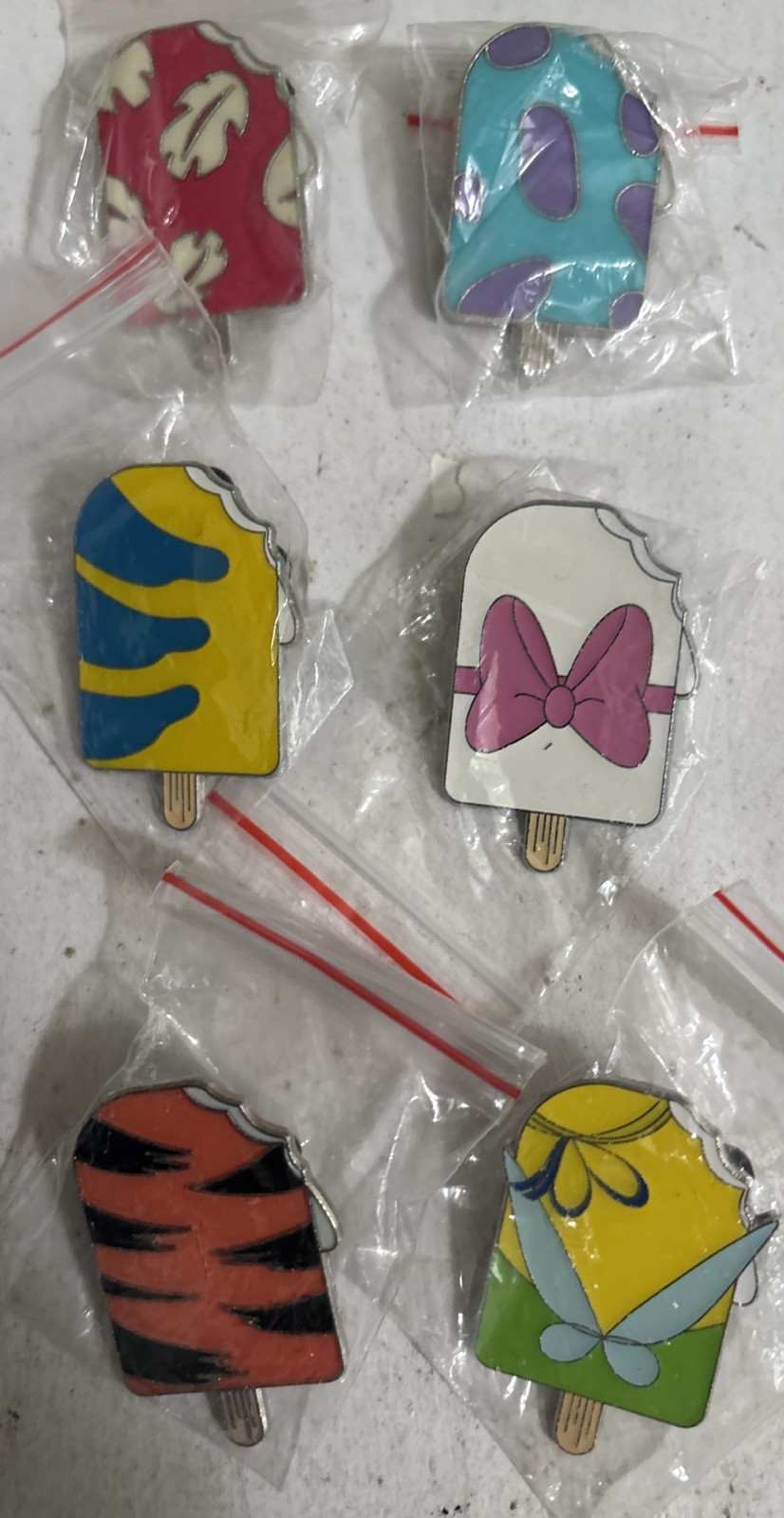 Disney ICE CREAM STICKS Pins lot of 6