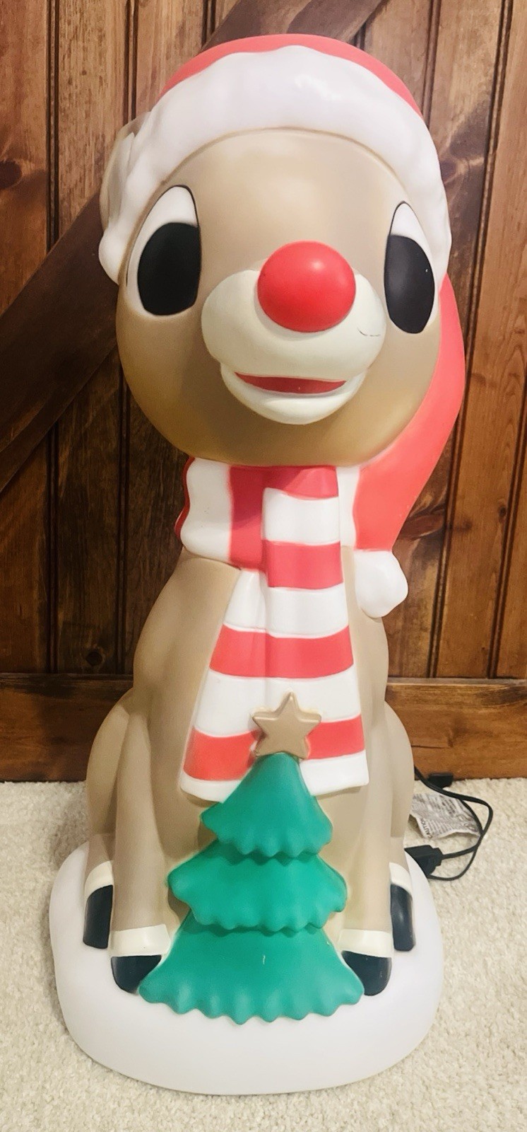Rudolph the Red-Nosed Reindeer Lighted Blow Mold Christmas - 24 In #4982034