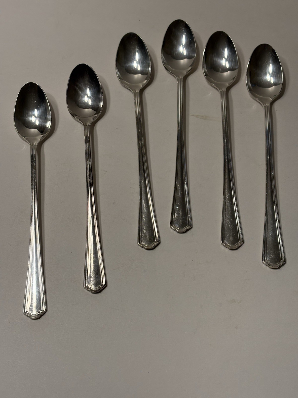 Flatware Set Of 6 Ice Tea Spoons Victor S. Co. A1
