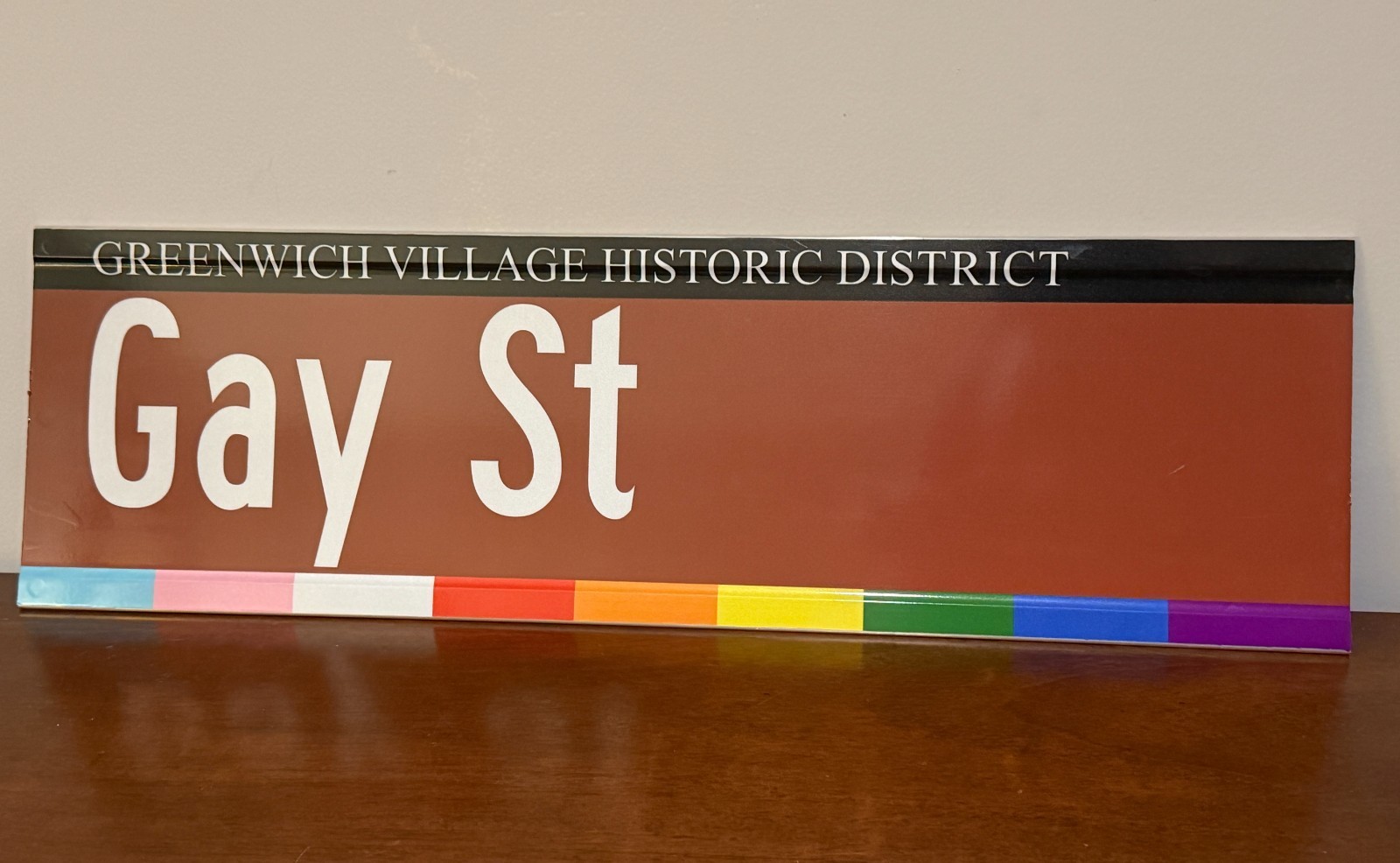 NYC DOT Sign GAY STREET St Pride Month Rainbow Edition of 25 New York City LGBT