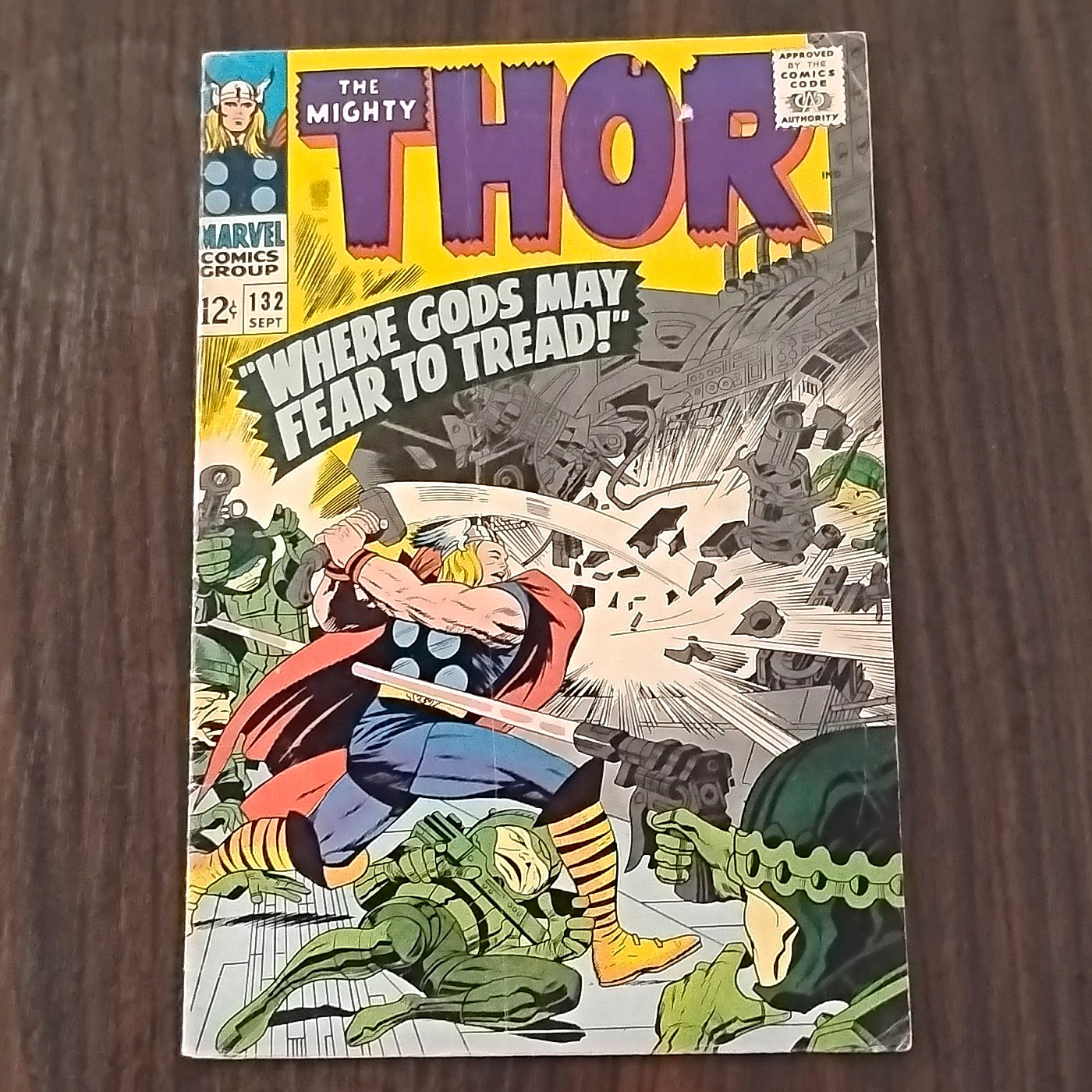 Marvel The Mighty Thor #132 Sept 1967 Silver Age Jack Kirby FN 6.0