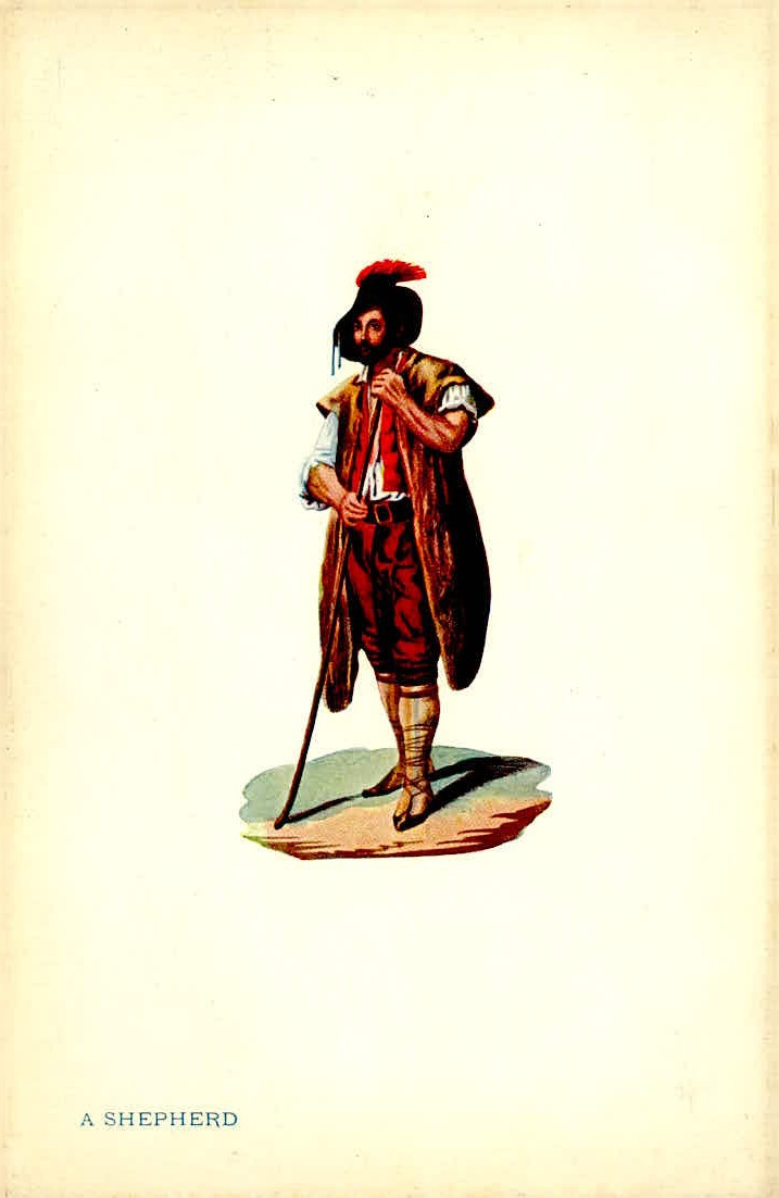 Italy Shepherd Traditional Costume Postcard Grand Hotel De Russie