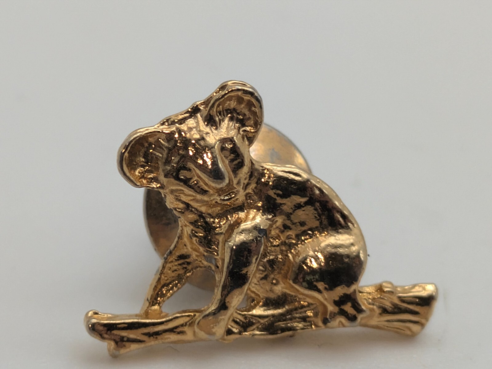Koala Bear Small Gold Toned Tack Pin