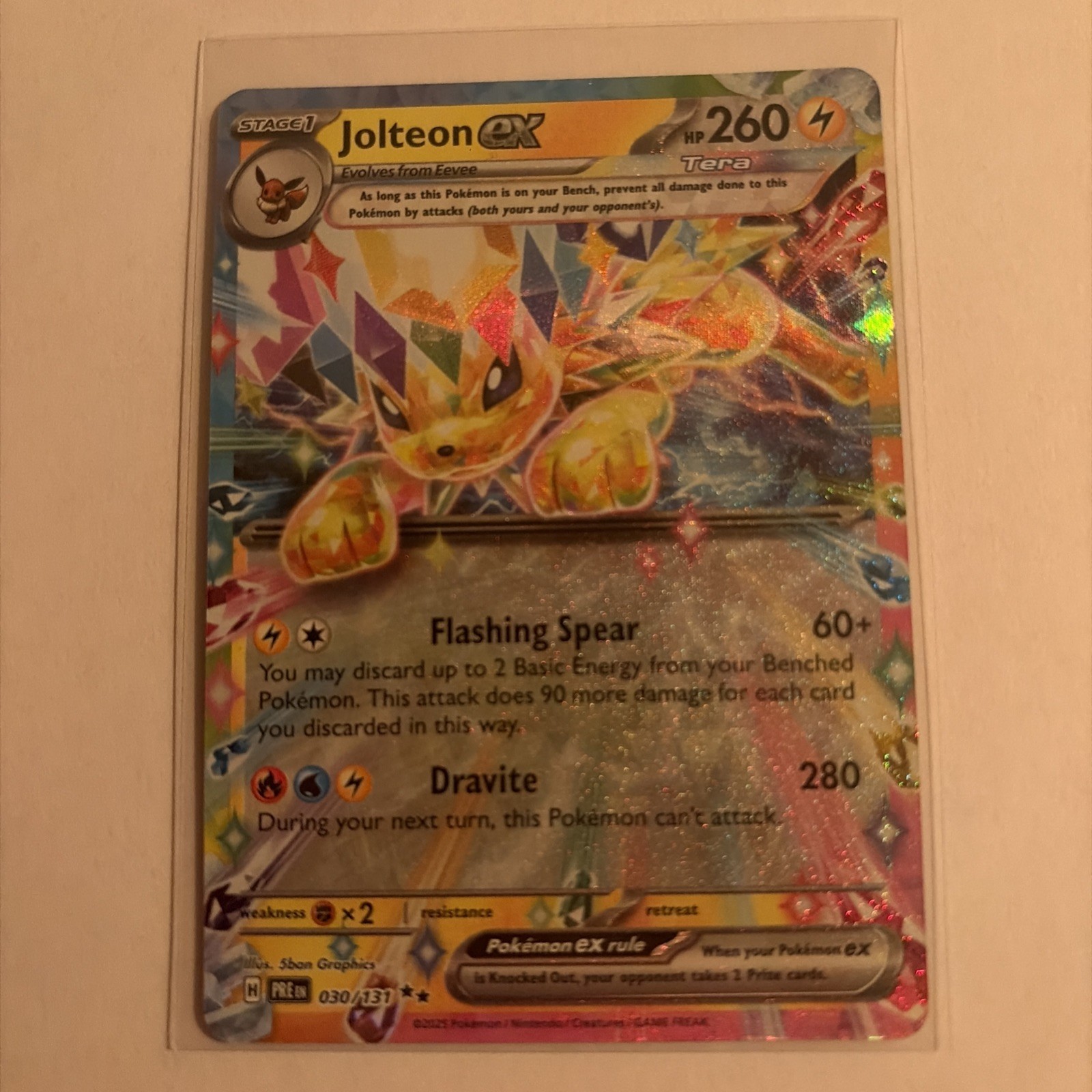 Pokemon TCG - Jolteon EX - Prismatic Evolutions - Double Rare - 030/131