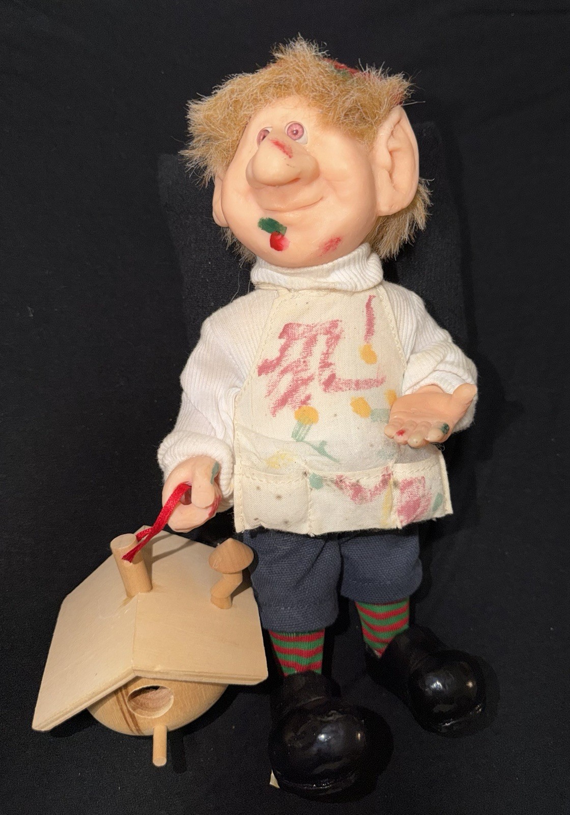 Zim’s The Elves Yourself Sigmund Christmas Elf Birdhouse Painter Figure