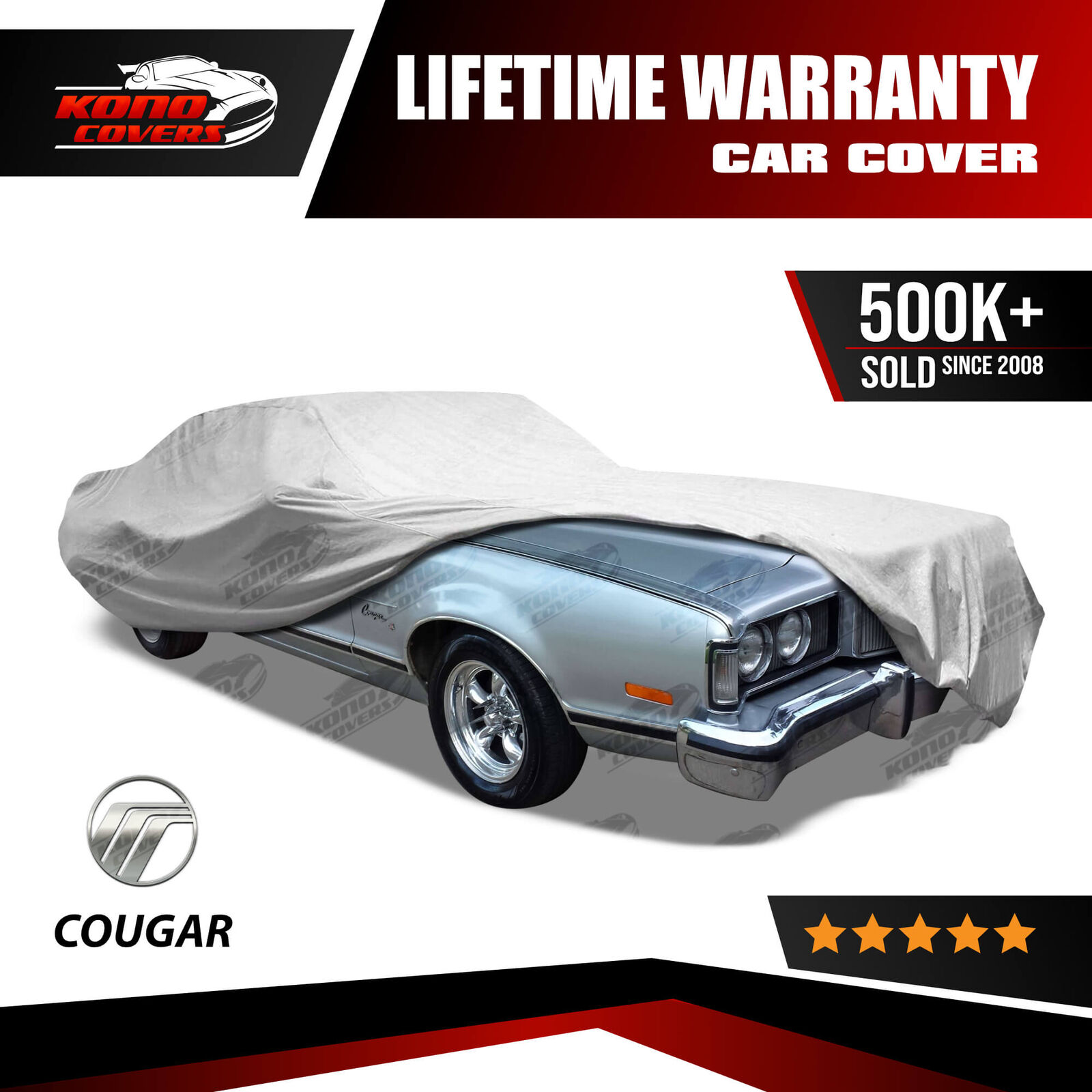 Mercury Cougar 5 Layer Car Cover 1967 1968 1969 1970 1971 1972 1973 1974