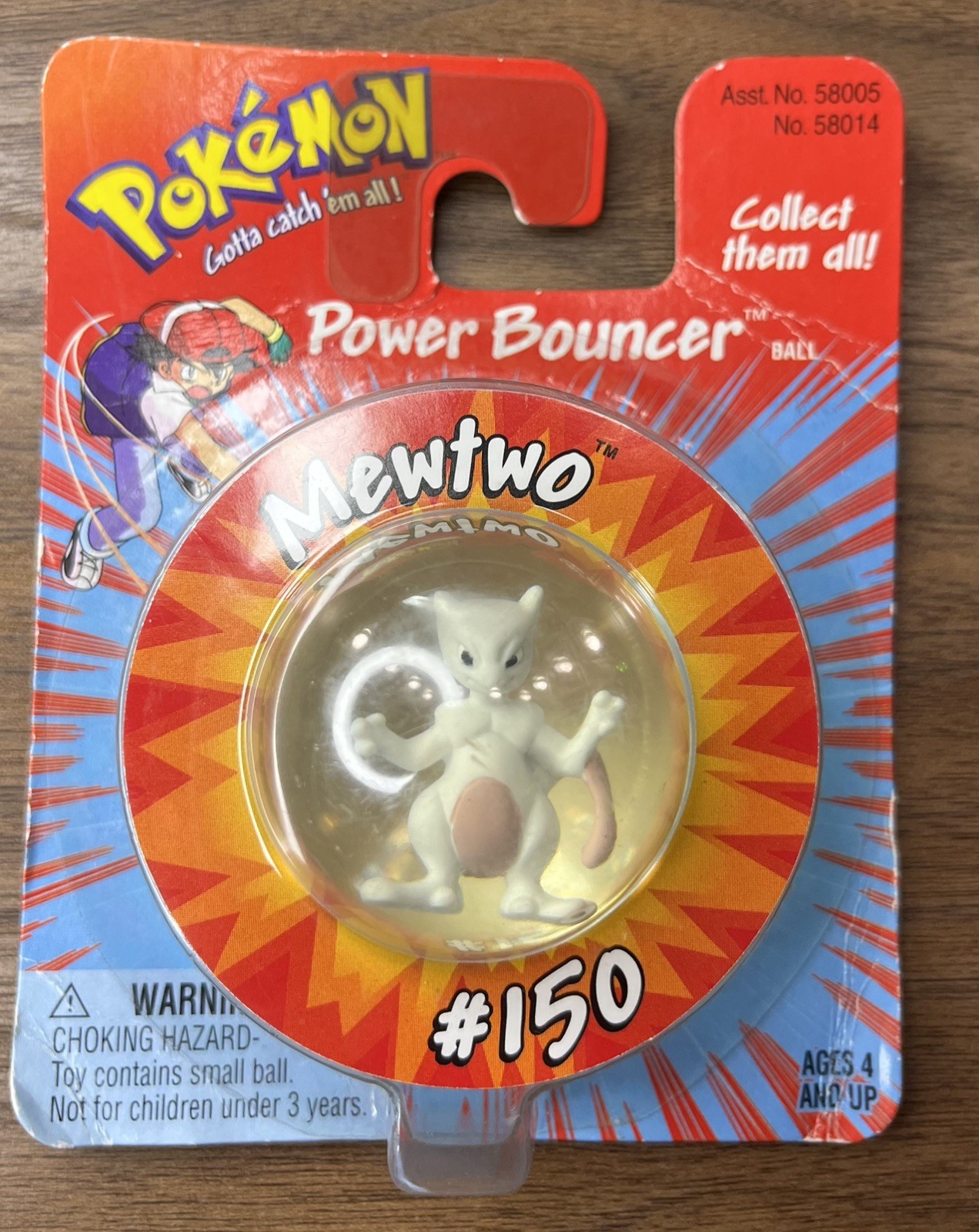 Mewtwo Power Bouncer, New in Original Package 1998 Hasbro