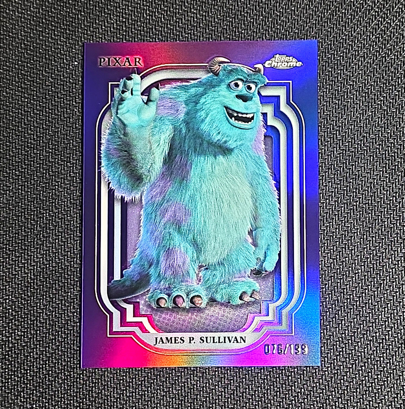Topps 2024 Chrome Disney Pixar Monsters Inc James P. Sullivan #87 076/139