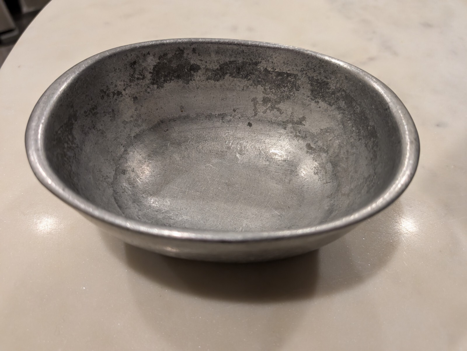 Vintage Carson Pewter Oval Bowl Dish RARE Freeport PA Made in USA