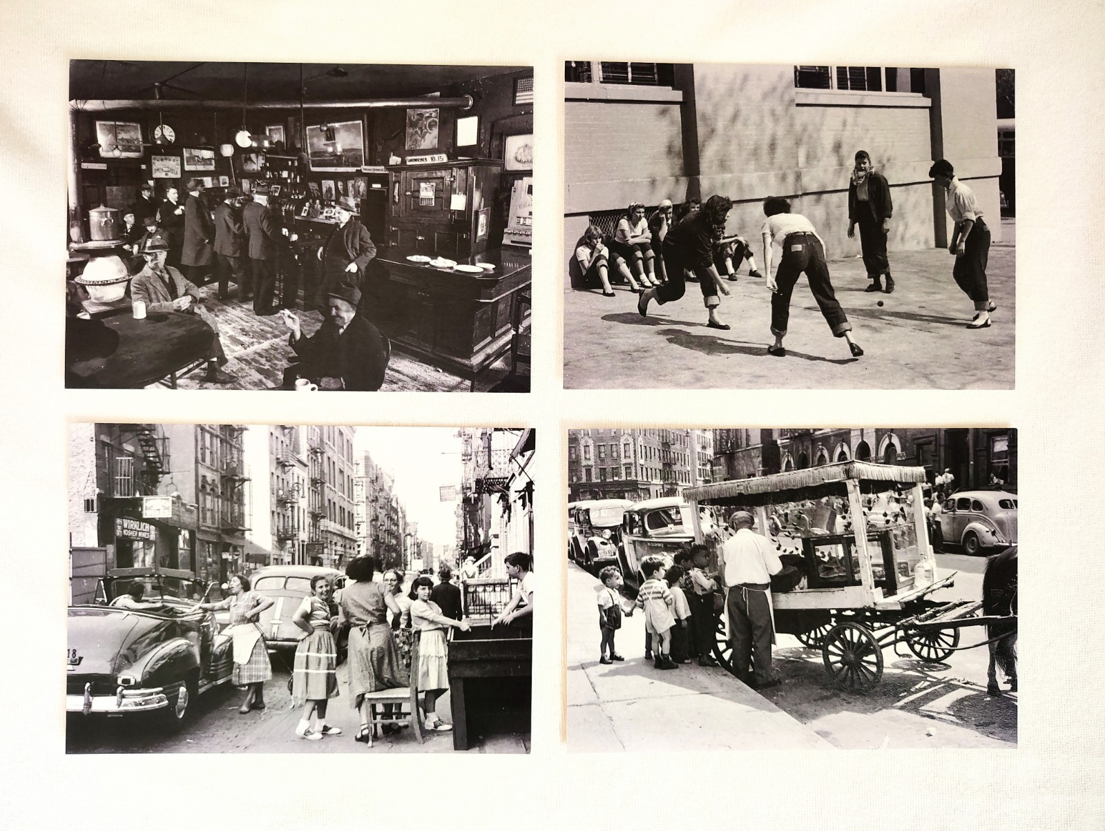 New York Vintage Postcards - Set of 15, wall art,wall decor, bathroom wall art