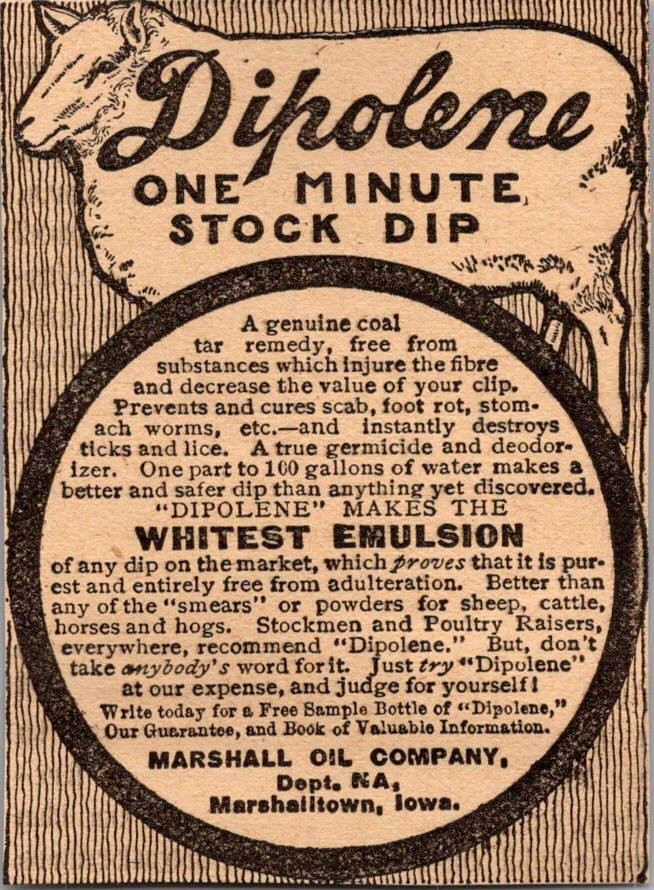 Marshall Oil Company Dipolene Marshalltown IA 1906 Minneapolis Ad SAL1-M14