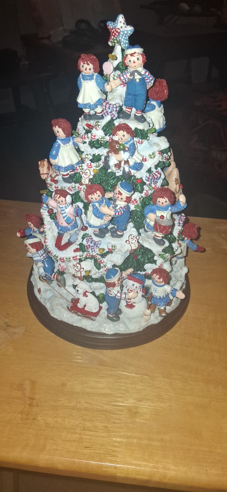 *EXCELLENT CONDITION* The Raggedy Ann & Andy Christmas Tree by The Danbury Mint