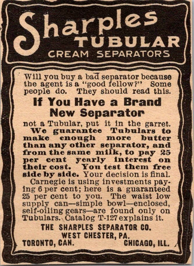 The Sharples Separator Co W Chester PA Chicago IL 1906 Minneapolis Ad SAL1-M14