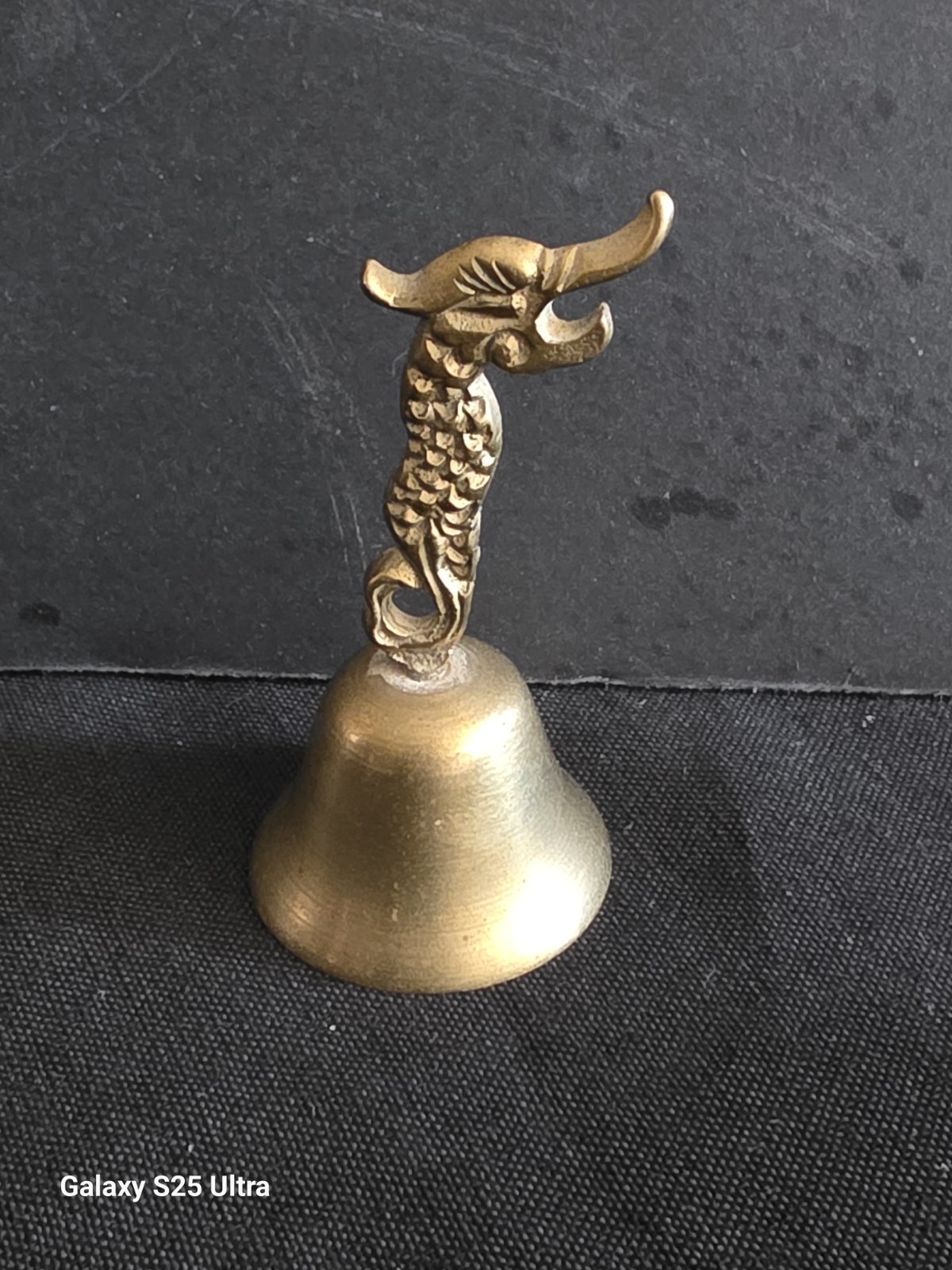 Vtg Brass Dragon Hand Bell Taiwan McCrory Five & Dime Mini 3\