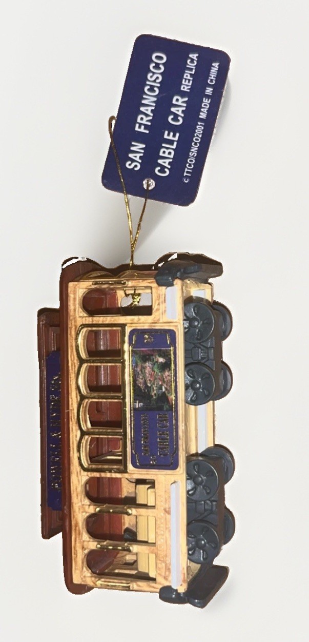 Vintage San Francisco Cable Car Powell & Hyde 39 & Eiffel Tower Souvenirs