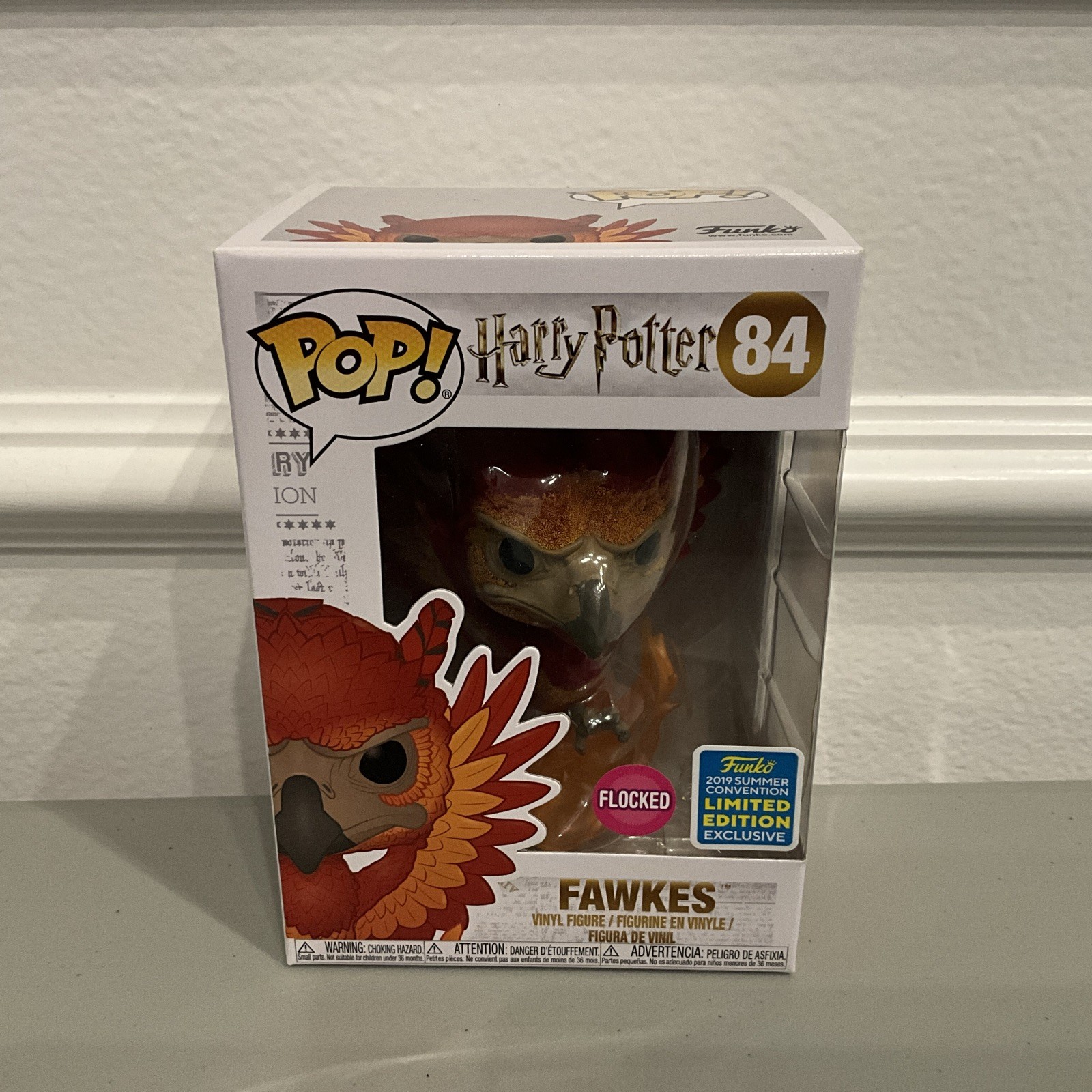 Funko Pop Harry Potter - Fawkes (Flocked) #84 - SDCC Summer Con 2019 Exclusive