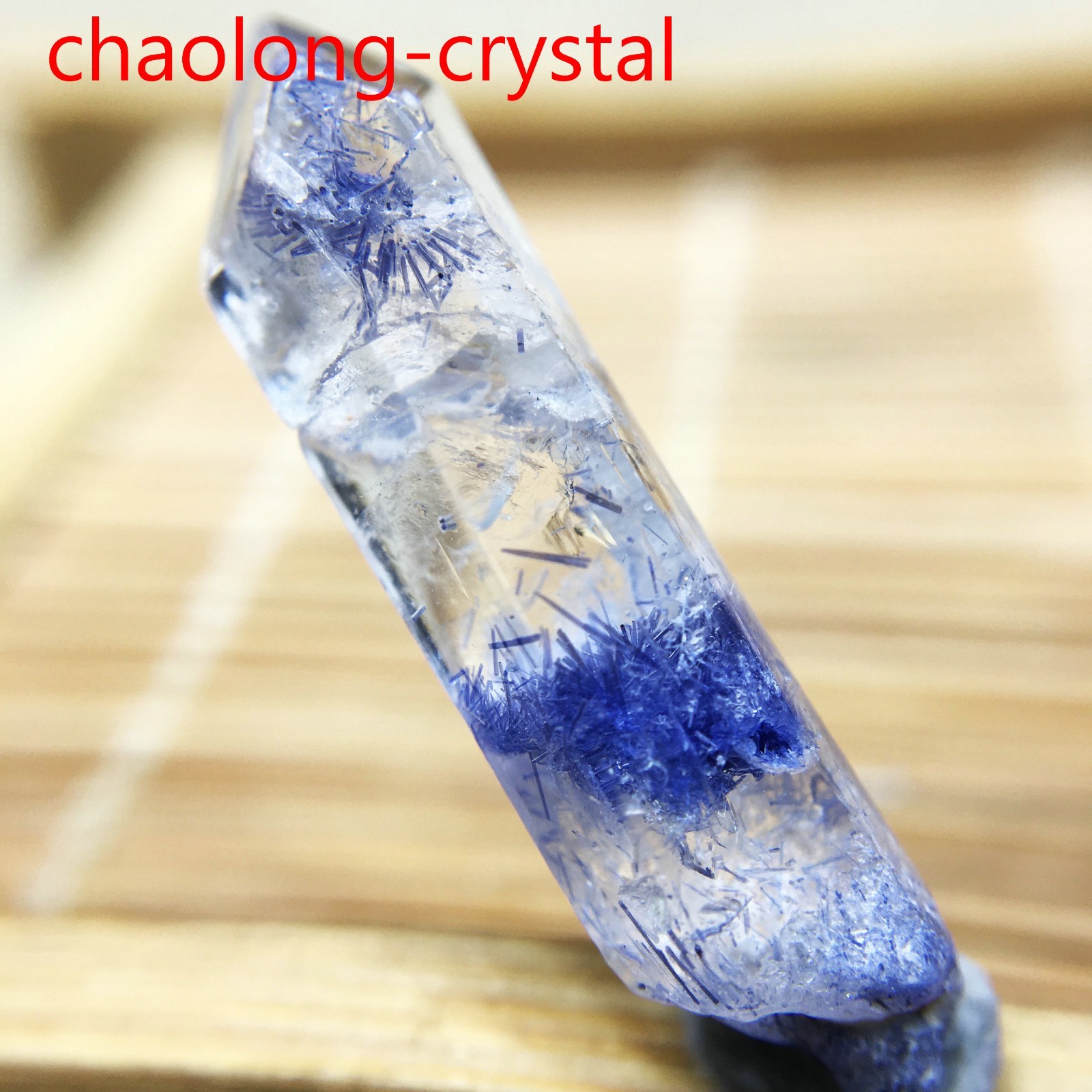 7.8Ct Very Rare NATURAL Beautiful Blue Dumortierite Quartz Crystal Specimen