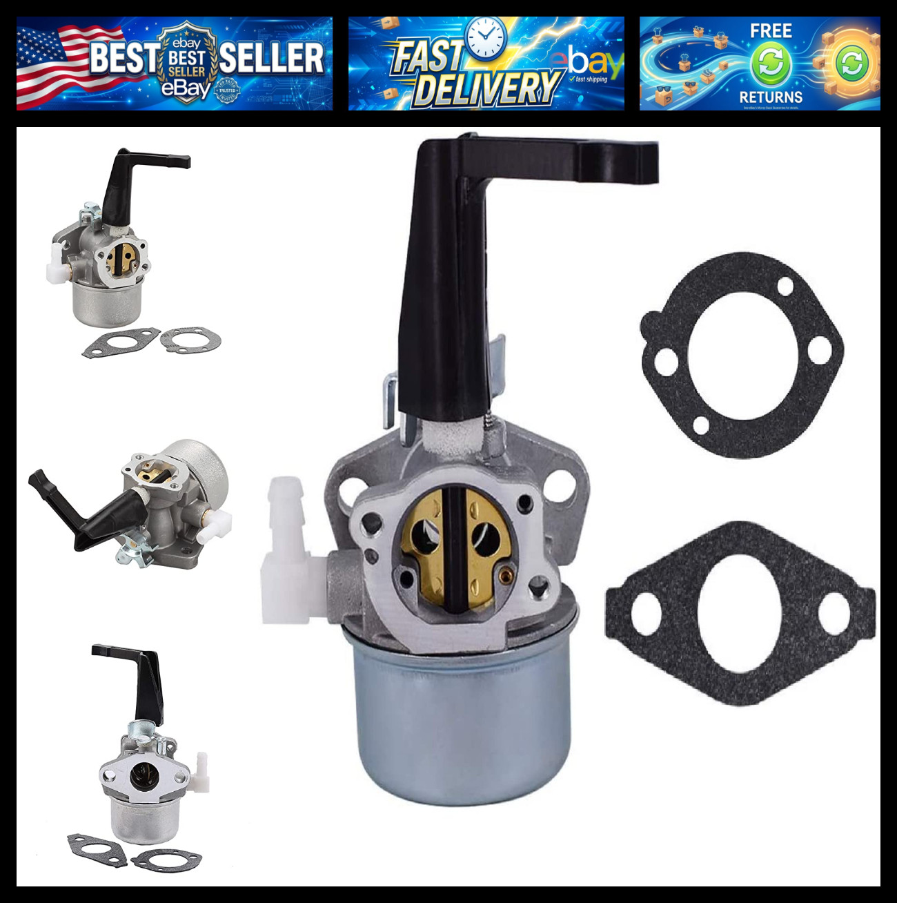 697422 696065 Carburetor Kit W/Mounting Gasket Fit for B&S 110402 110412 215369