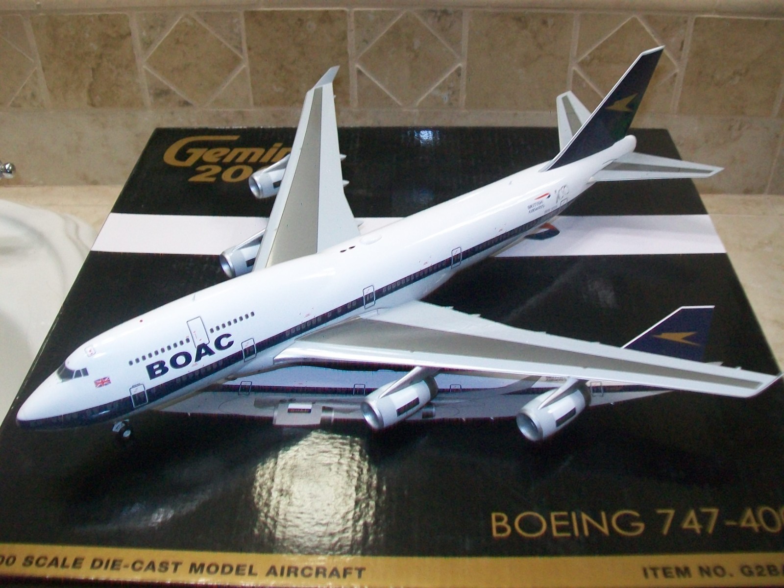 Gemini 200 BOAC 747-400 1/200 Model G-BYGC