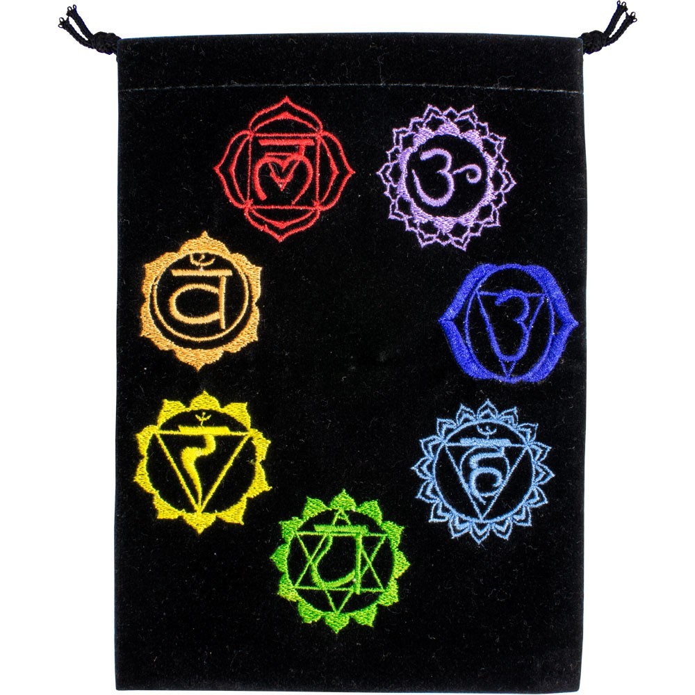 NEW Embroidered Seven Chakras Bag 5x7\