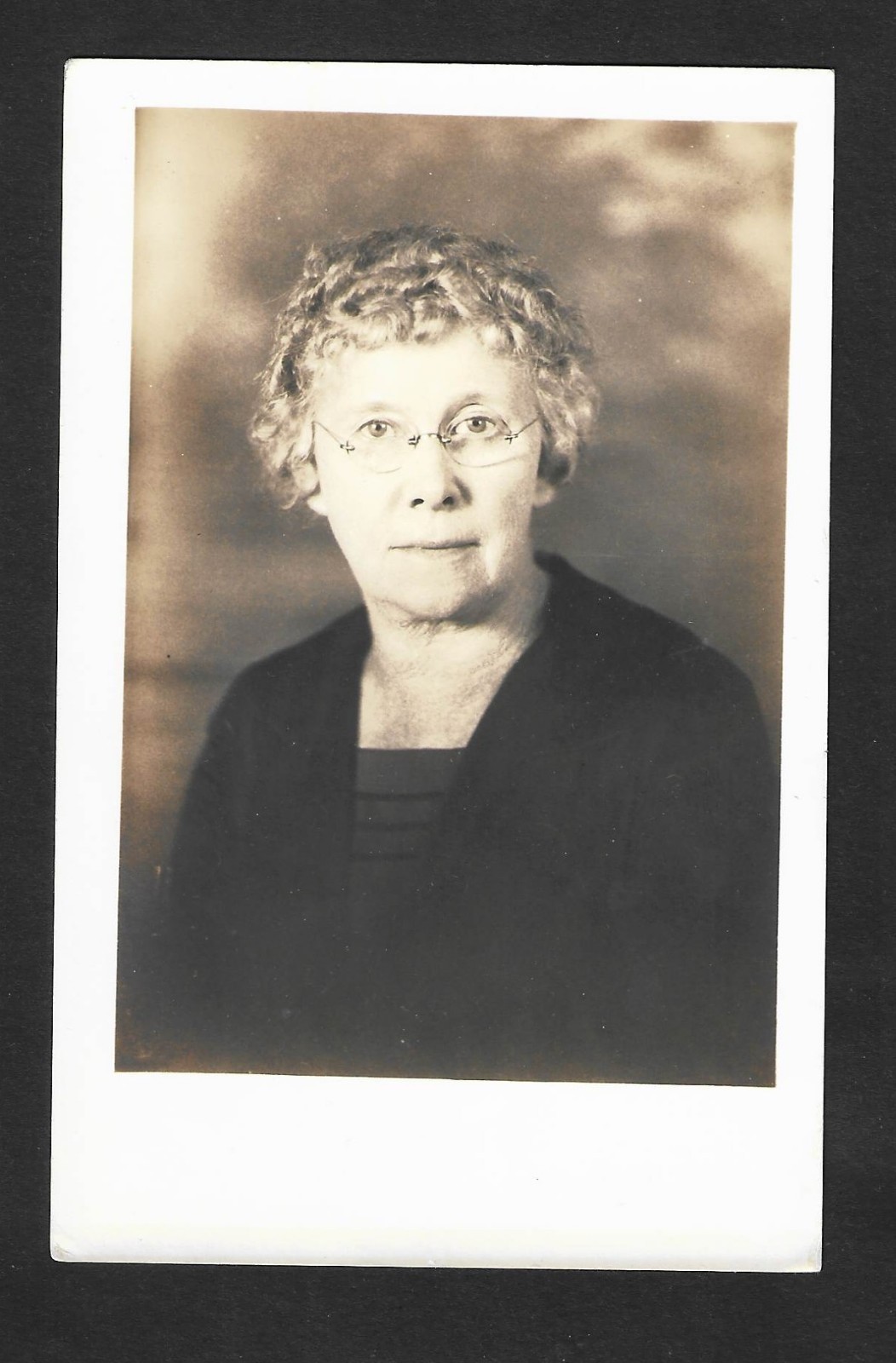 Vintage RPPC Postcard MARY E LAIRD Portrait circa 1930 AZO Unposted