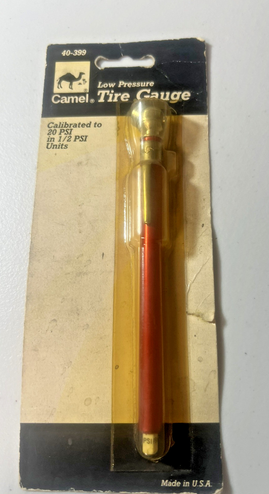 Camel Vintage Collectible Tire Guage Unopened Original Packaging