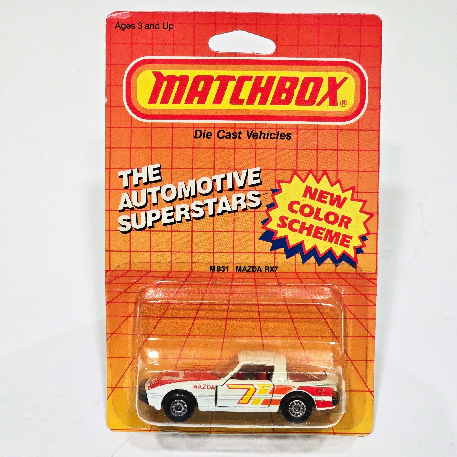 Vintage Matchbox The Automotive Superstars MB31 Mazda RX7 / Opening Doors / New