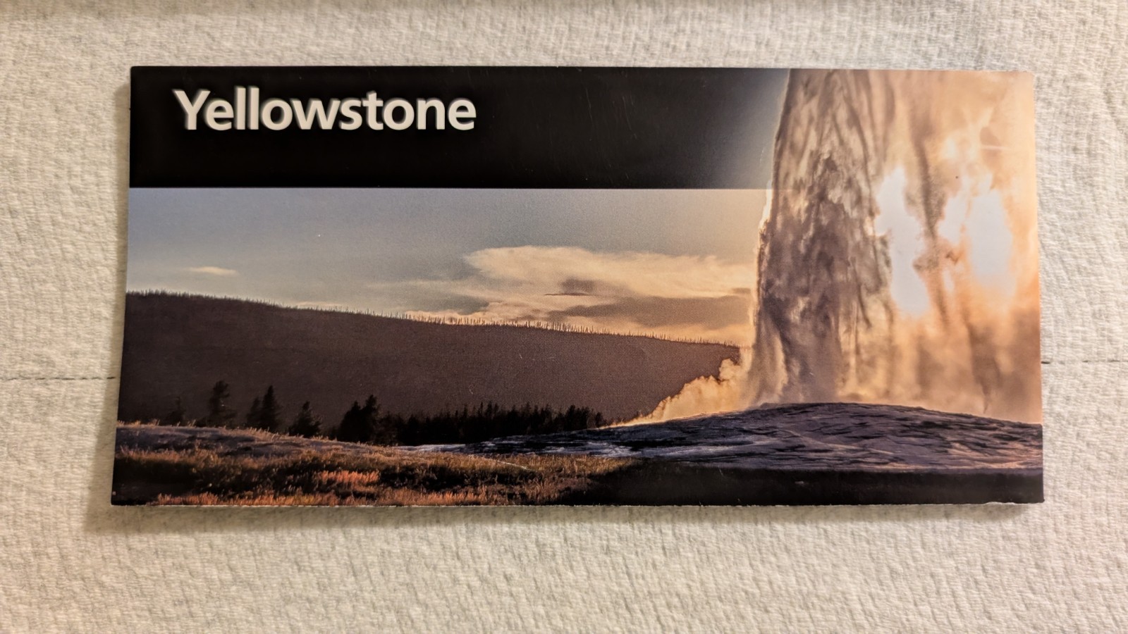 Yellowstone National Park Pocket Map Unigrid Brochure Newest Version NPS 2026