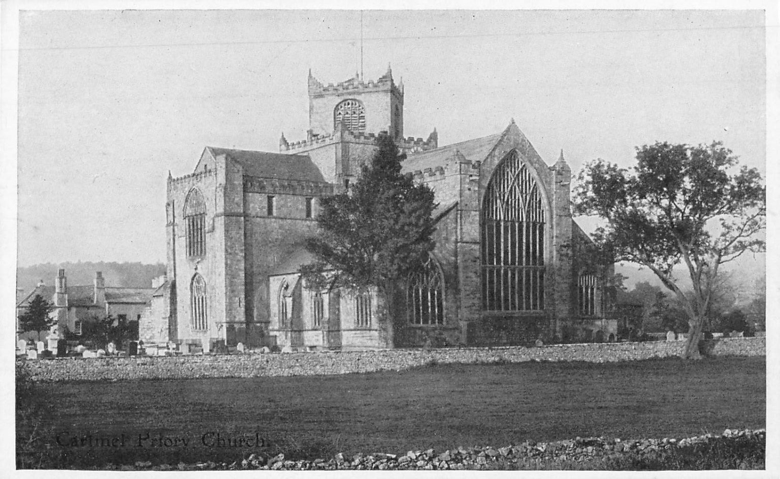 Cartmel Priory Church Grange-over-Sands RPPC Real Photo Postcard c1910s